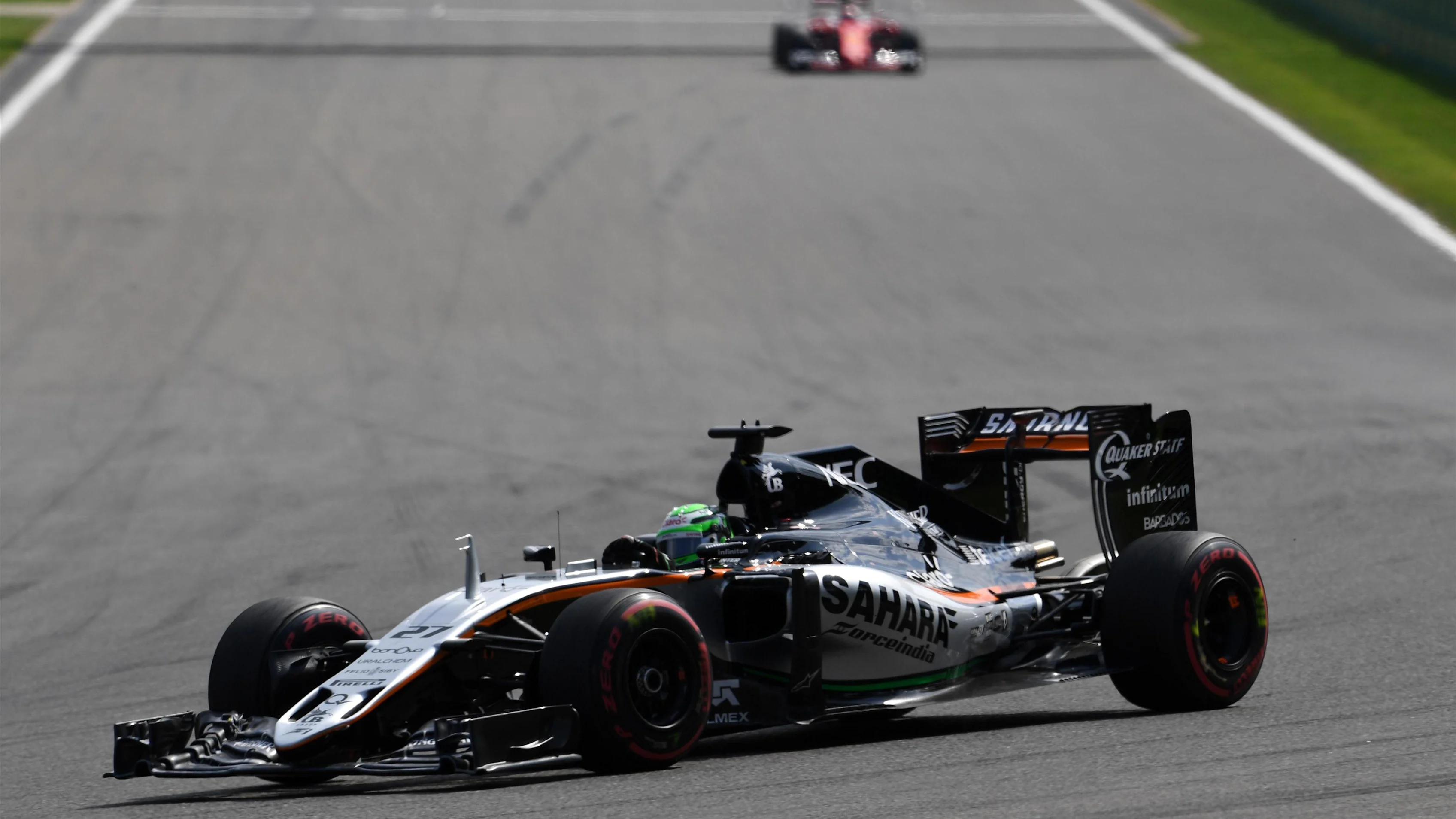 Nico Hulkenberg (GER) Force India VJM09 at Formula One World Championship, Rd13, Belgian Grand Prix, Race, Spa Francorchamps, Belgium, Sunday 28 August 2016. © Sutton Images