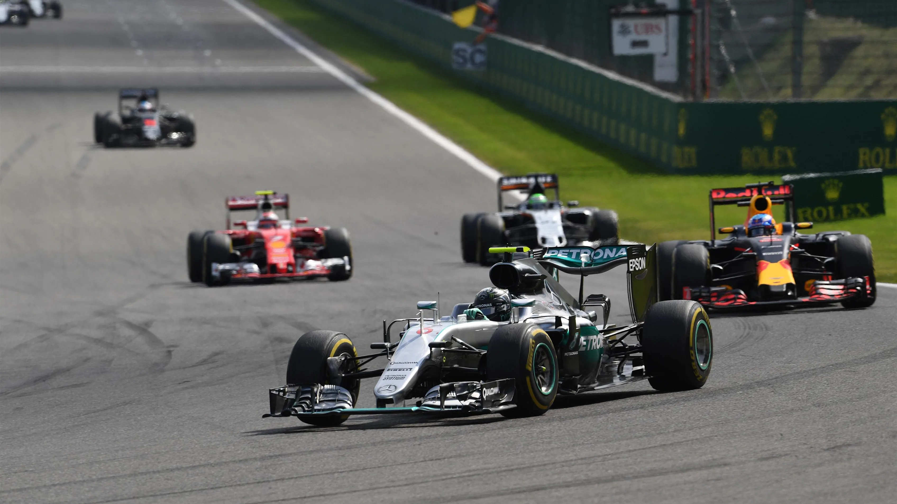 Nico Rosberg (GER) Mercedes-Benz F1 W07 Hybrid at Formula One World Championship, Rd13, Belgian