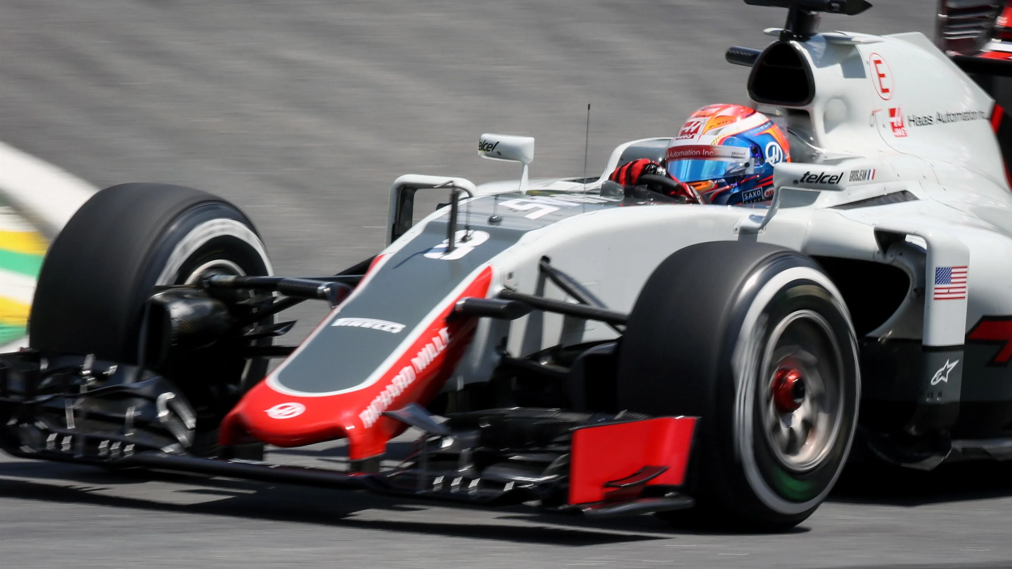Romain Grosjean (FRA) Haas VF-16 at Formula One World Championship, Rd20, Brazilian Grand Prix,