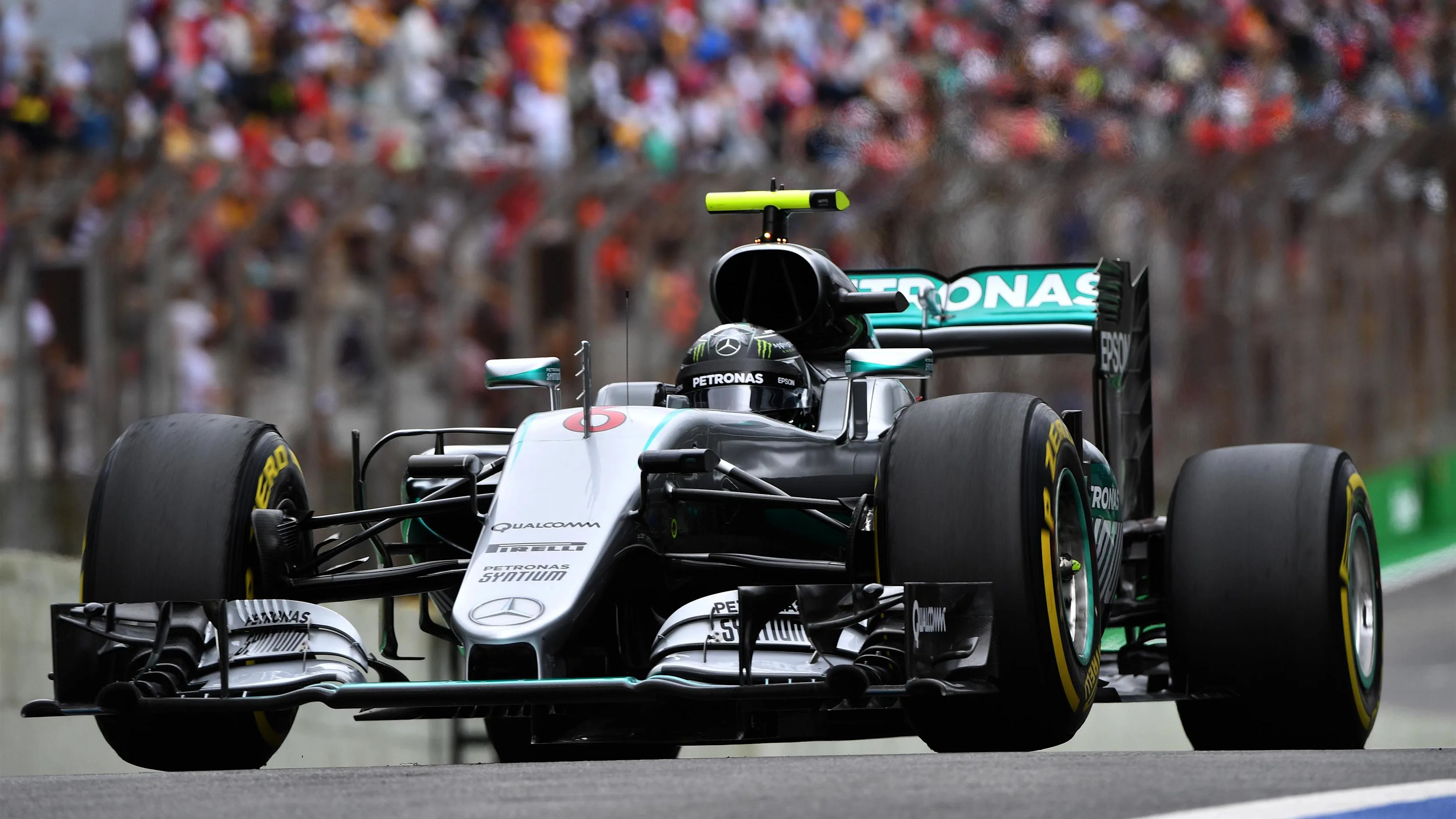 Nico Rosberg (GER) Mercedes-Benz F1 W07 Hybrid at Formula One World Championship, Rd20, Brazilian