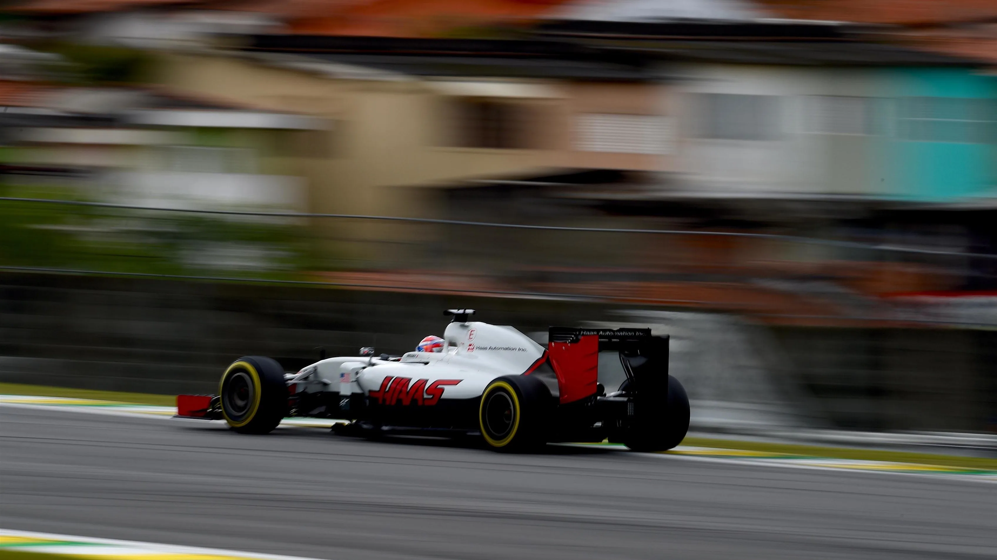 Romain Grosjean (FRA) Haas VF-16 at Formula One World Championship, Rd20, Brazilian Grand Prix,