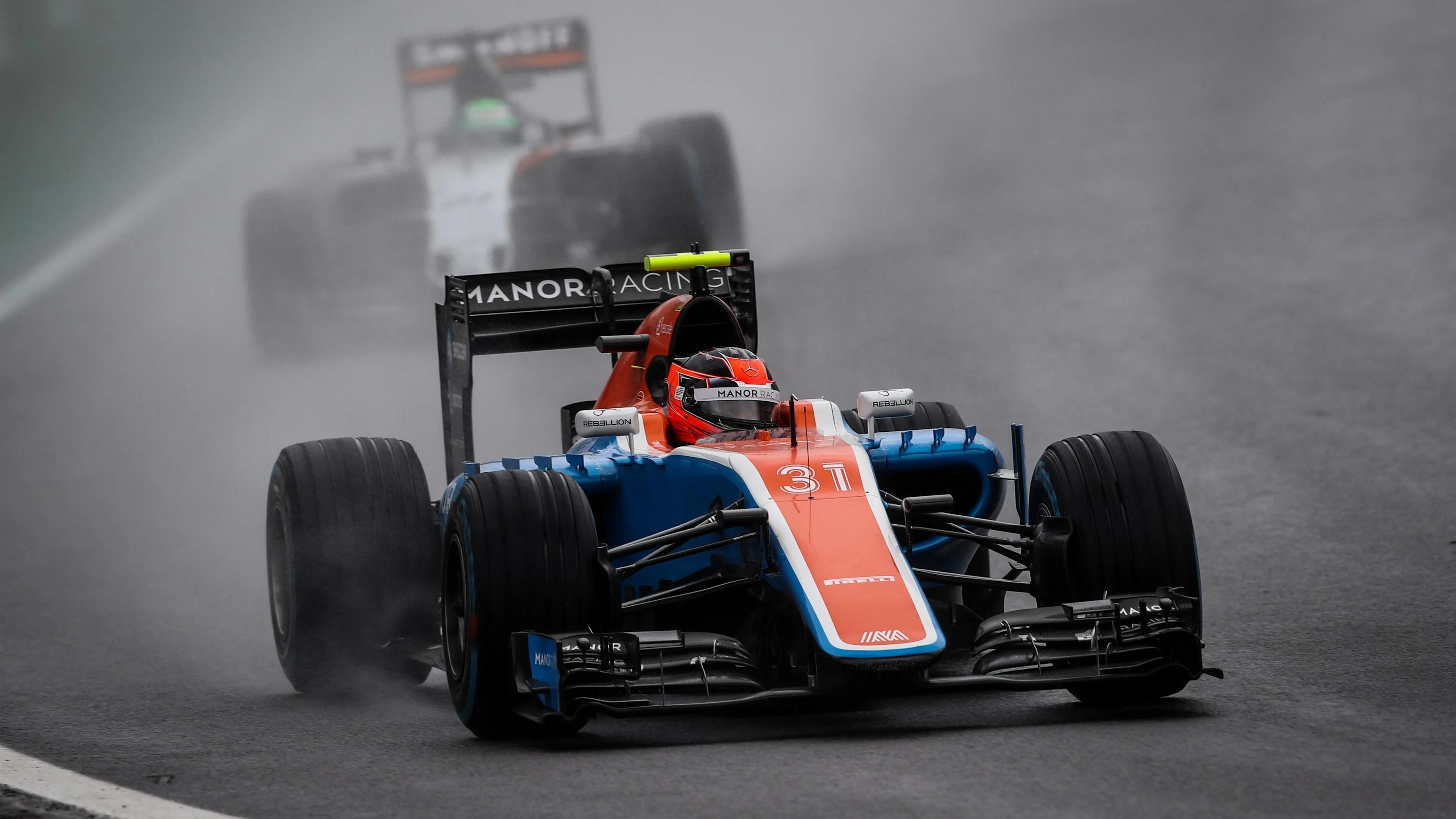Esteban Ocon (FRA) Manor Racing MRT05 at Formula One World Championship, Rd20, Brazilian Grand