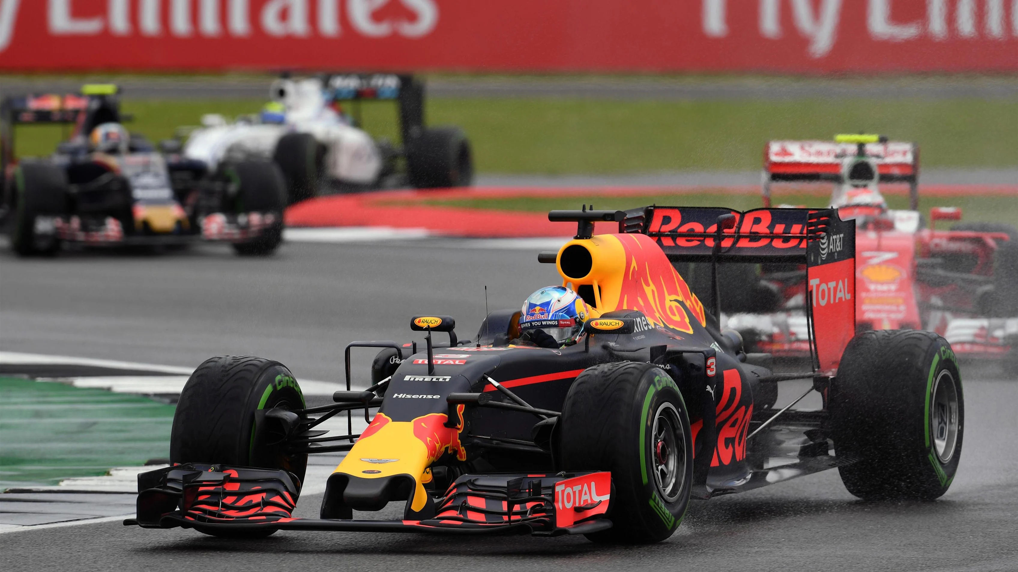 Daniel Ricciardo (AUS) Red Bull Racing RB12 at Formula One World Championship, Rd10, British Grand