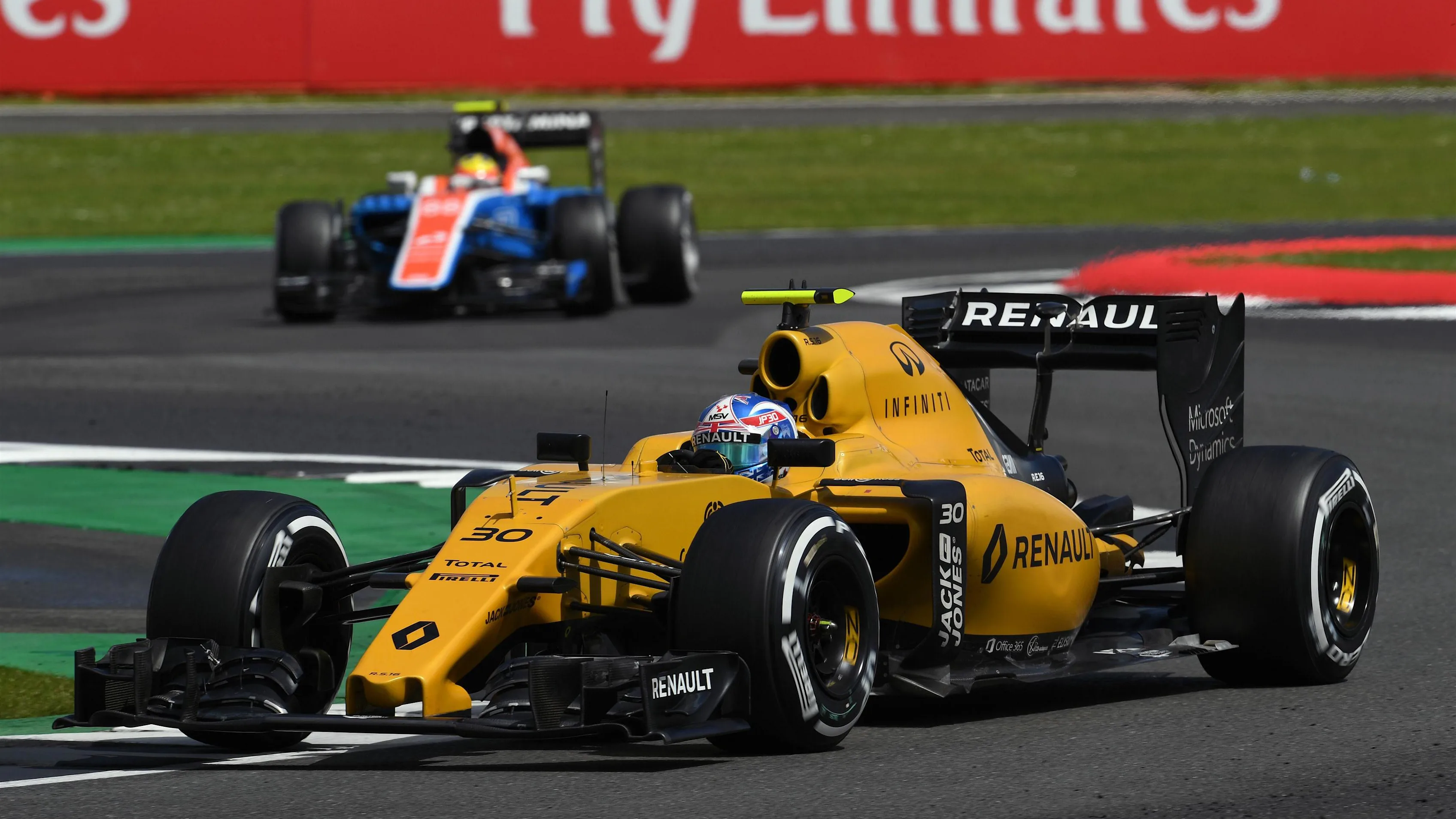 Jolyon Palmer (GBR) Renault Sport F1 Team RS16 at Formula One World Championship, Rd10, British