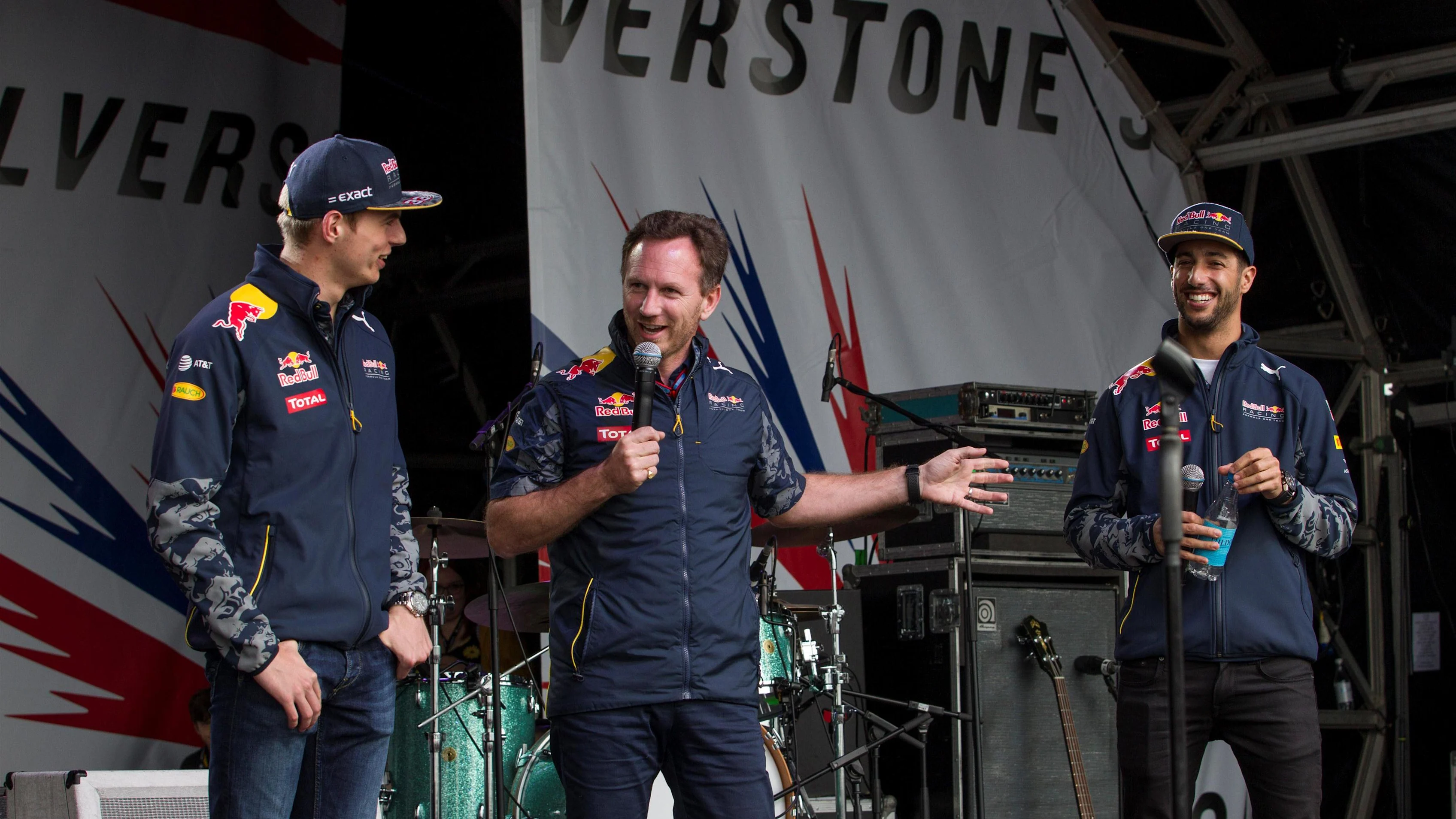 Max Verstappen (NED) Red Bull Racing, Christian Horner (GBR) Red Bull Racing Team Principal and