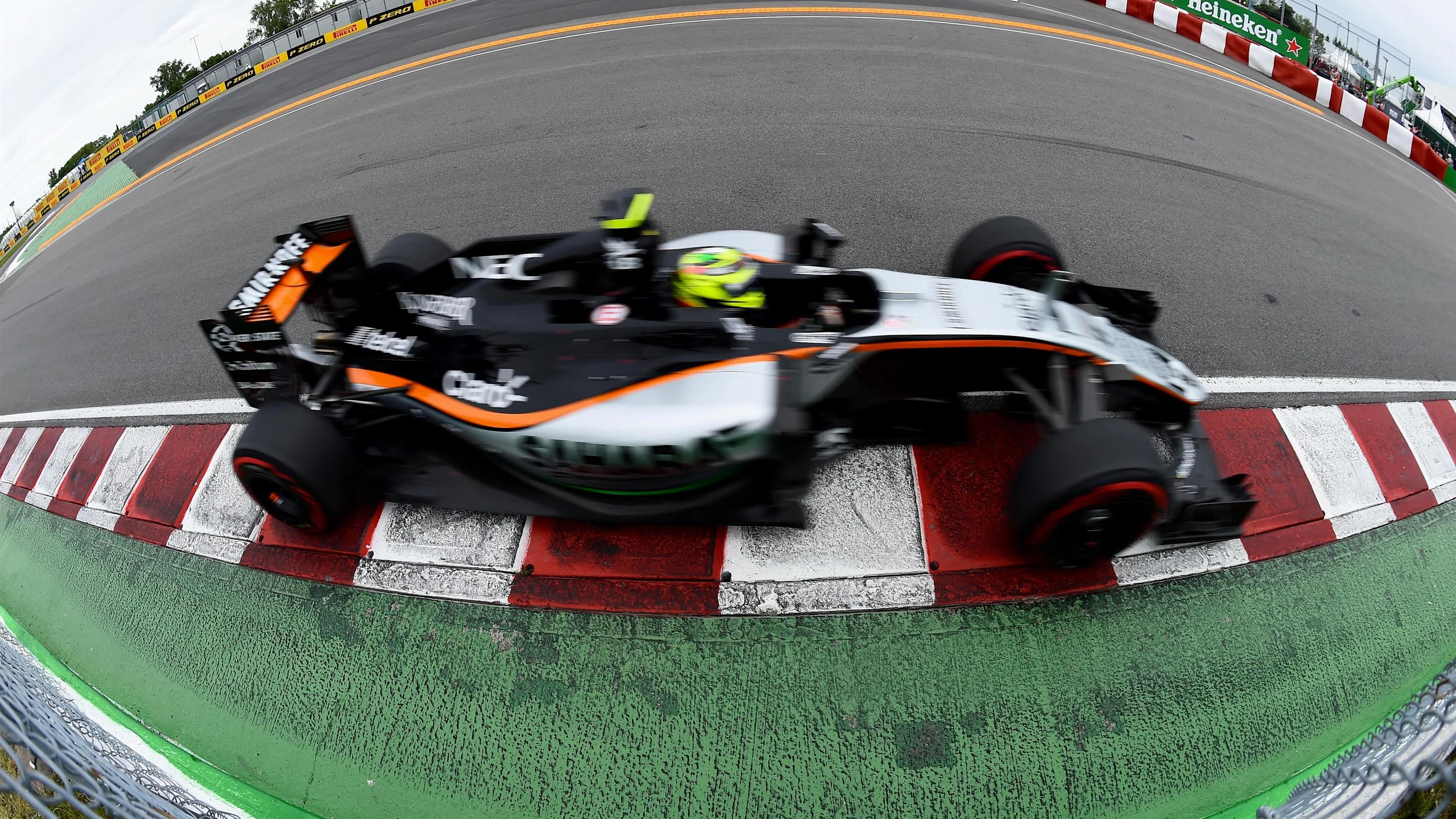 Sergio Perez (MEX) Force India VJM09 at Formula One World Championship, Rd7, Canadian Grand Prix, Qualifying, Montreal, Canada, Saturday 11 June 2016. © Sutton Images