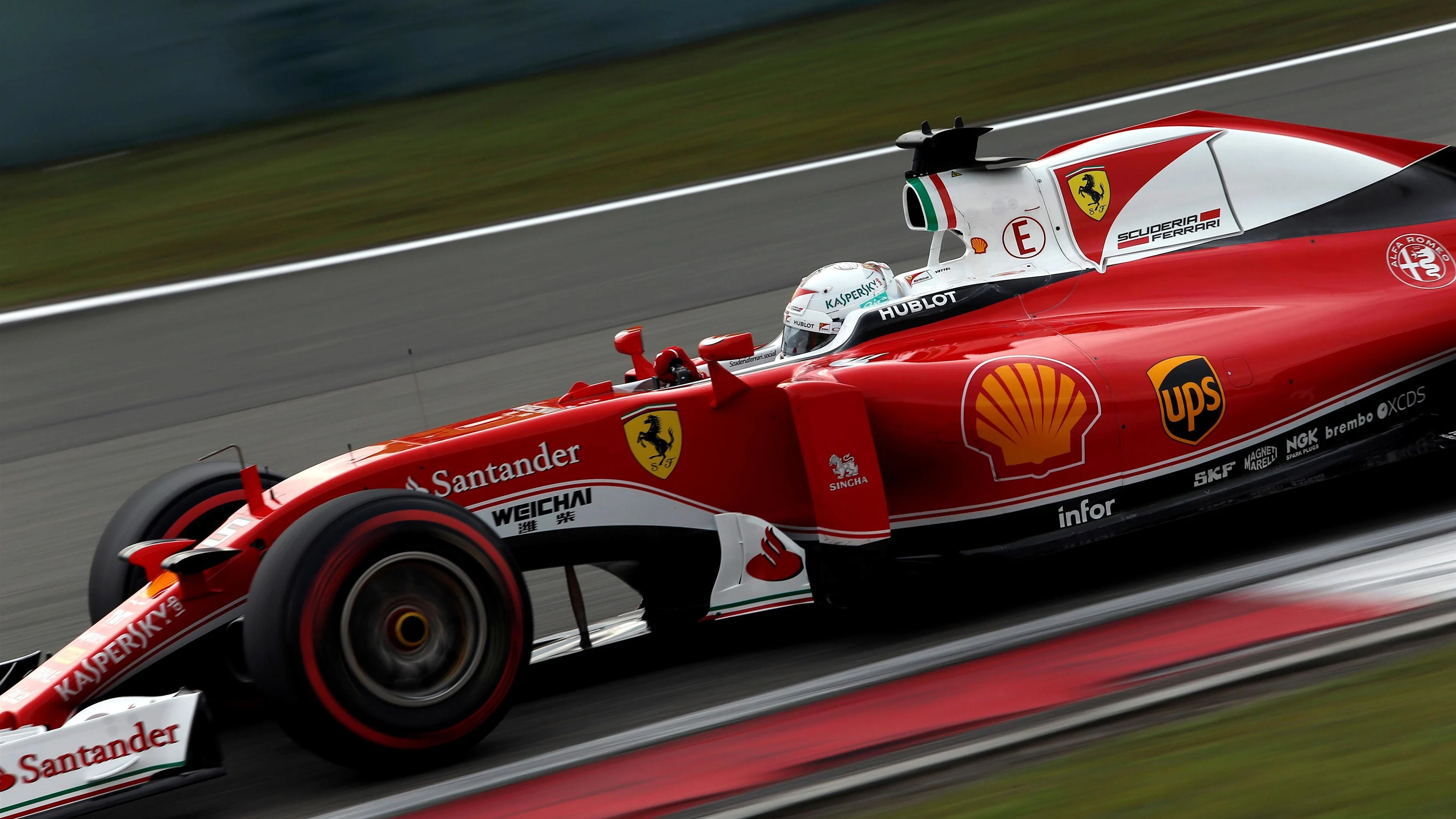 Sebastian Vettel (GER) Ferrari SF16-H at Formula One World Championship, Rd3, Chinese Grand Prix,