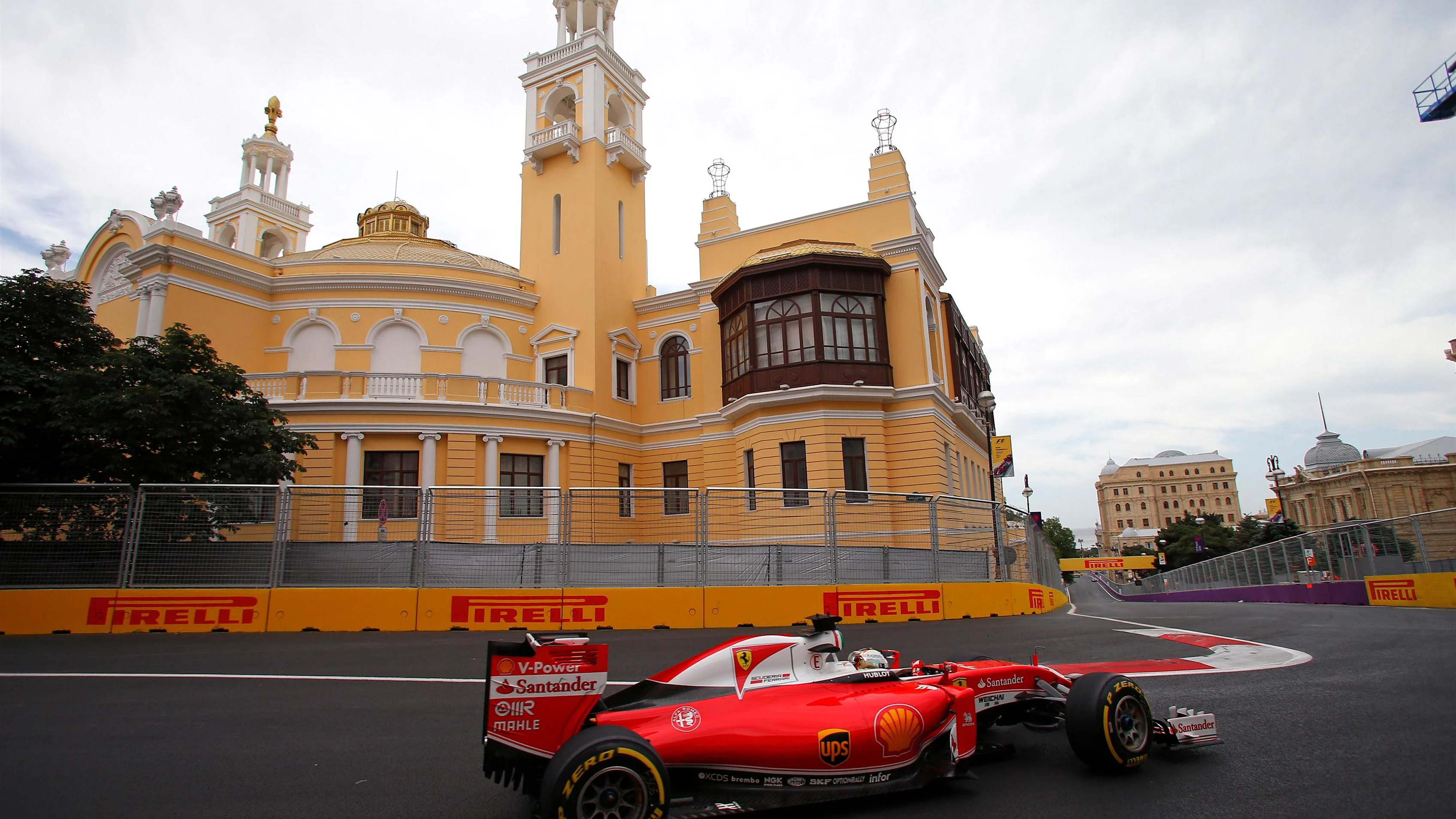 Sebastian Vettel (GER) Ferrari SF16-H at Formula One World Championship, Rd8, European Grand Prix, Practice, Baku City Circuit, Baku, Azerbaijan, Friday 17 June 2016. © Sutton Images