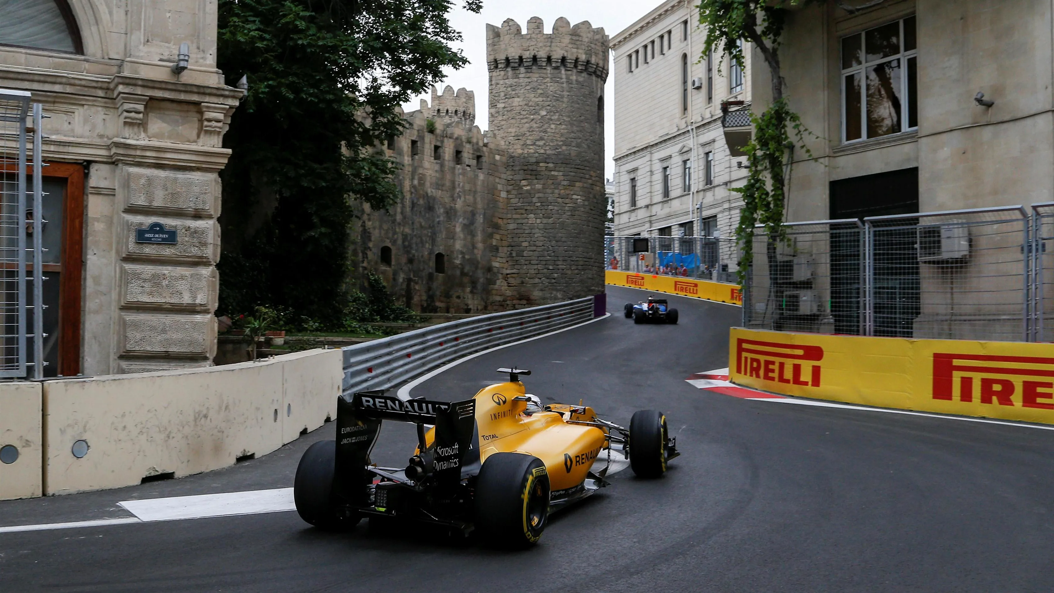 Kevin Magnussen (DEN) Renault Sport F1 Team RS16 at Formula One World Championship, Rd8, European Grand Prix, Practice, Baku City Circuit, Baku, Azerbaijan, Friday 17 June 2016. © Sutton Images