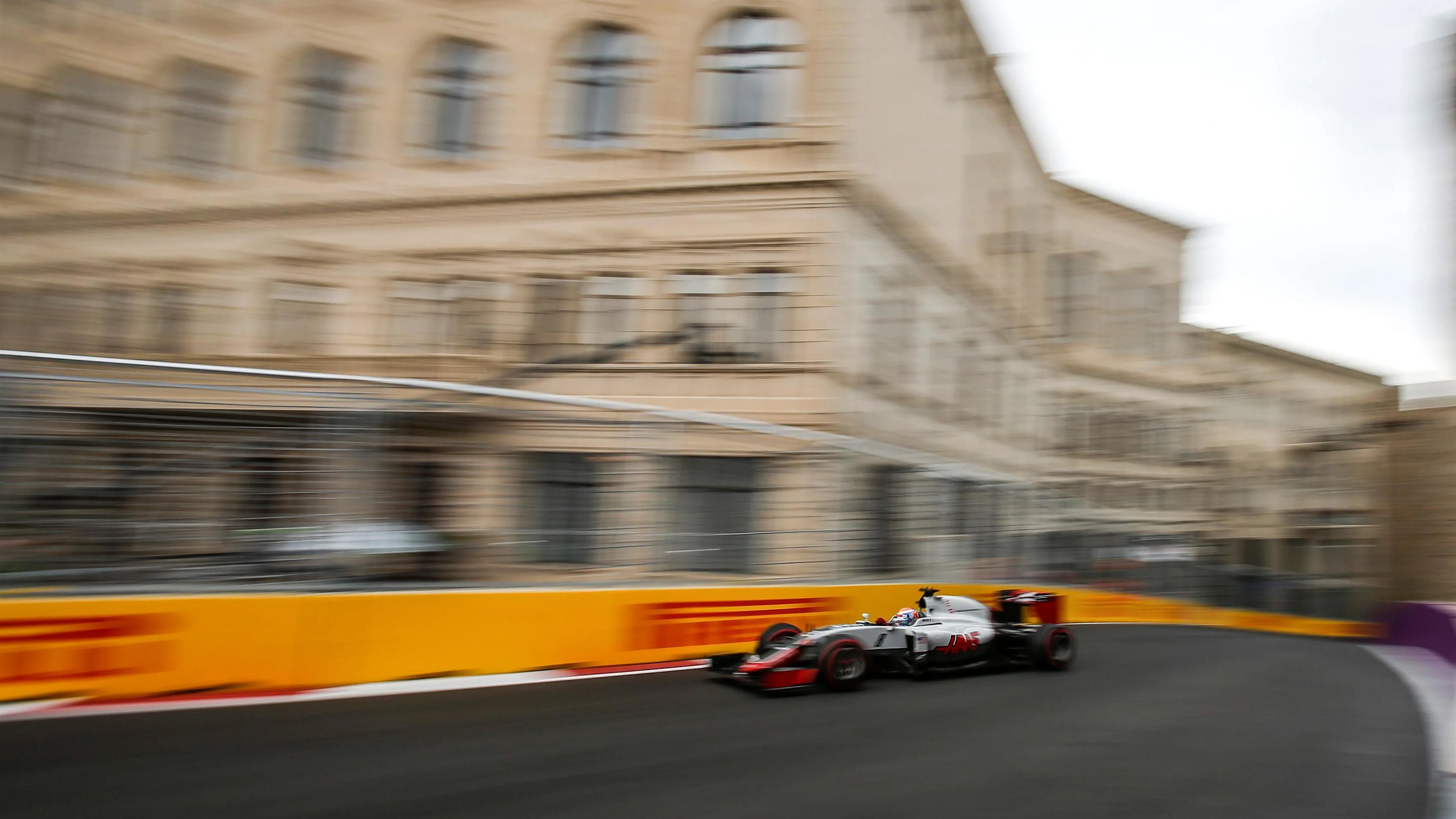 Romain Grosjean (FRA) Haas VF-16 at Formula One World Championship, Rd8, European Grand Prix, Practice, Baku City Circuit, Baku, Azerbaijan, Friday 17 June 2016. © Sutton Images