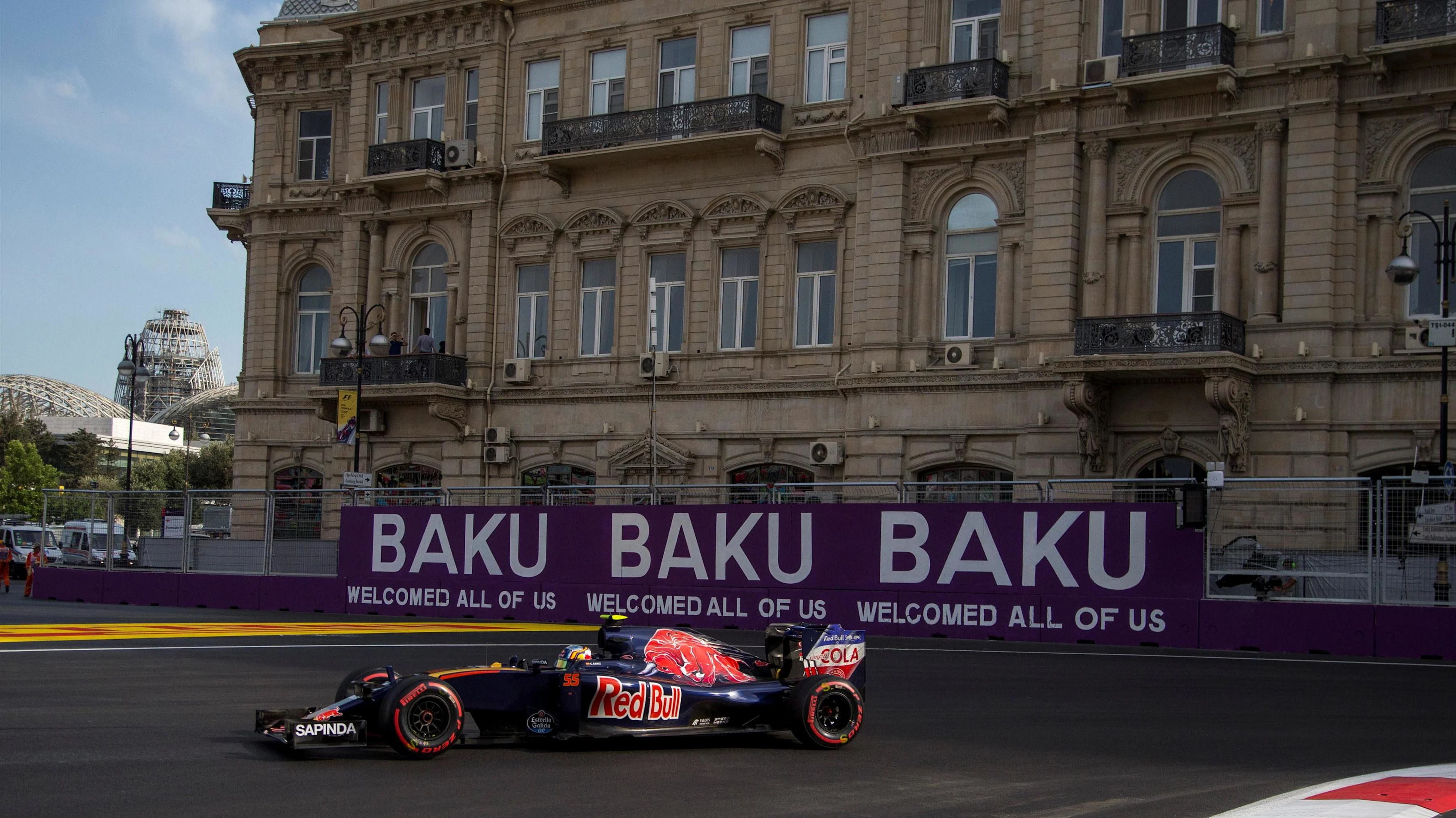 Carlos Sainz jr (ESP) Scuderia Toro Rosso STR11 at Formula One World Championship, Rd8, European Grand Prix, Qualifying, Baku City Circuit, Baku, Azerbaijan, Saturday 18 June 2016. © Sutton Images