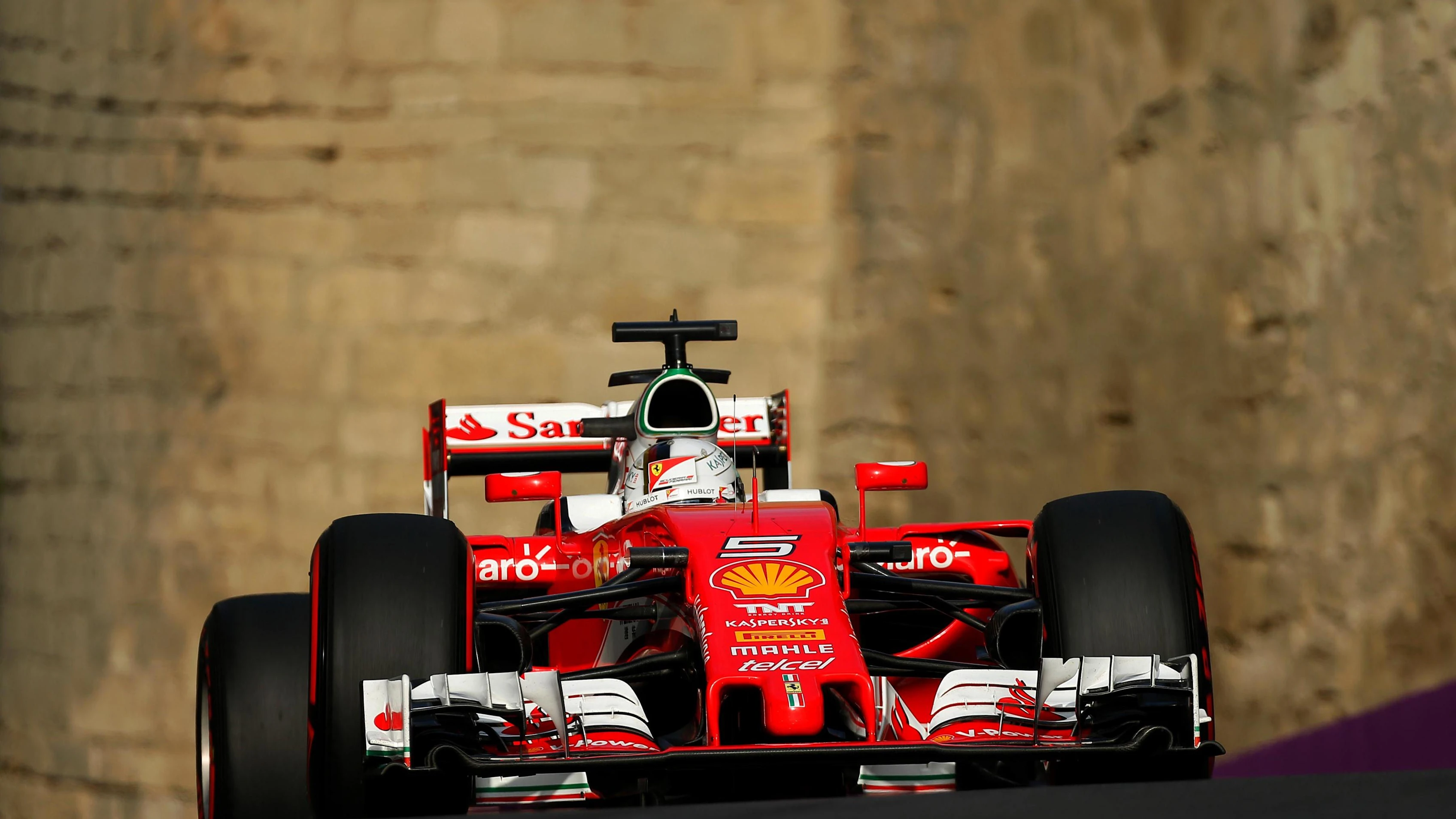 Sebastian Vettel (GER) Ferrari SF16-H at Formula One World Championship, Rd8, European Grand Prix, Qualifying, Baku City Circuit, Baku, Azerbaijan, Saturday 18 June 2016. © Sutton Images