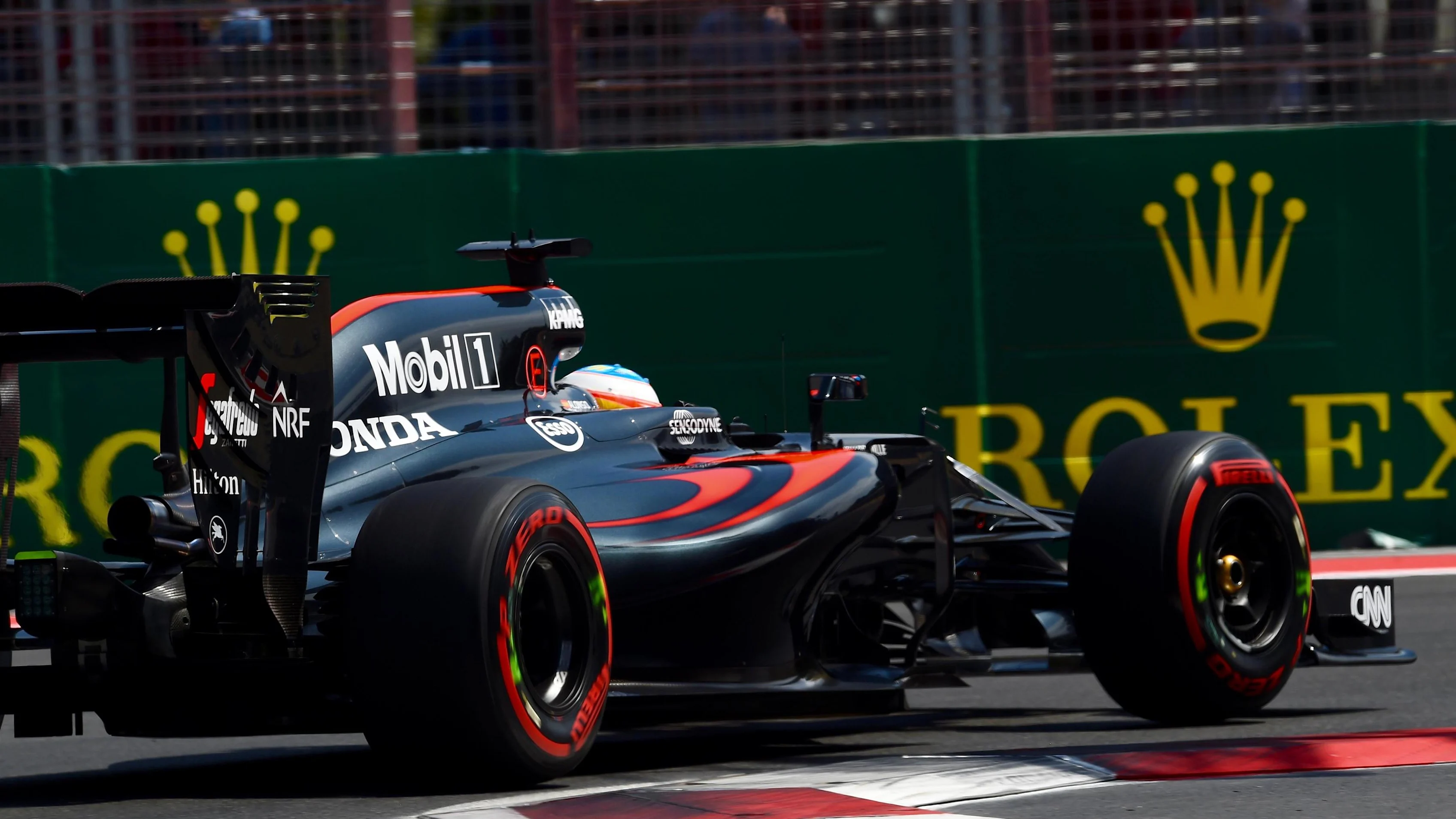 Fernando Alonso (ESP) McLaren MP4-31 at Formula One World Championship, Rd8, European Grand Prix, Qualifying, Baku City Circuit, Baku, Azerbaijan, Saturday 18 June 2016. © Sutton Images