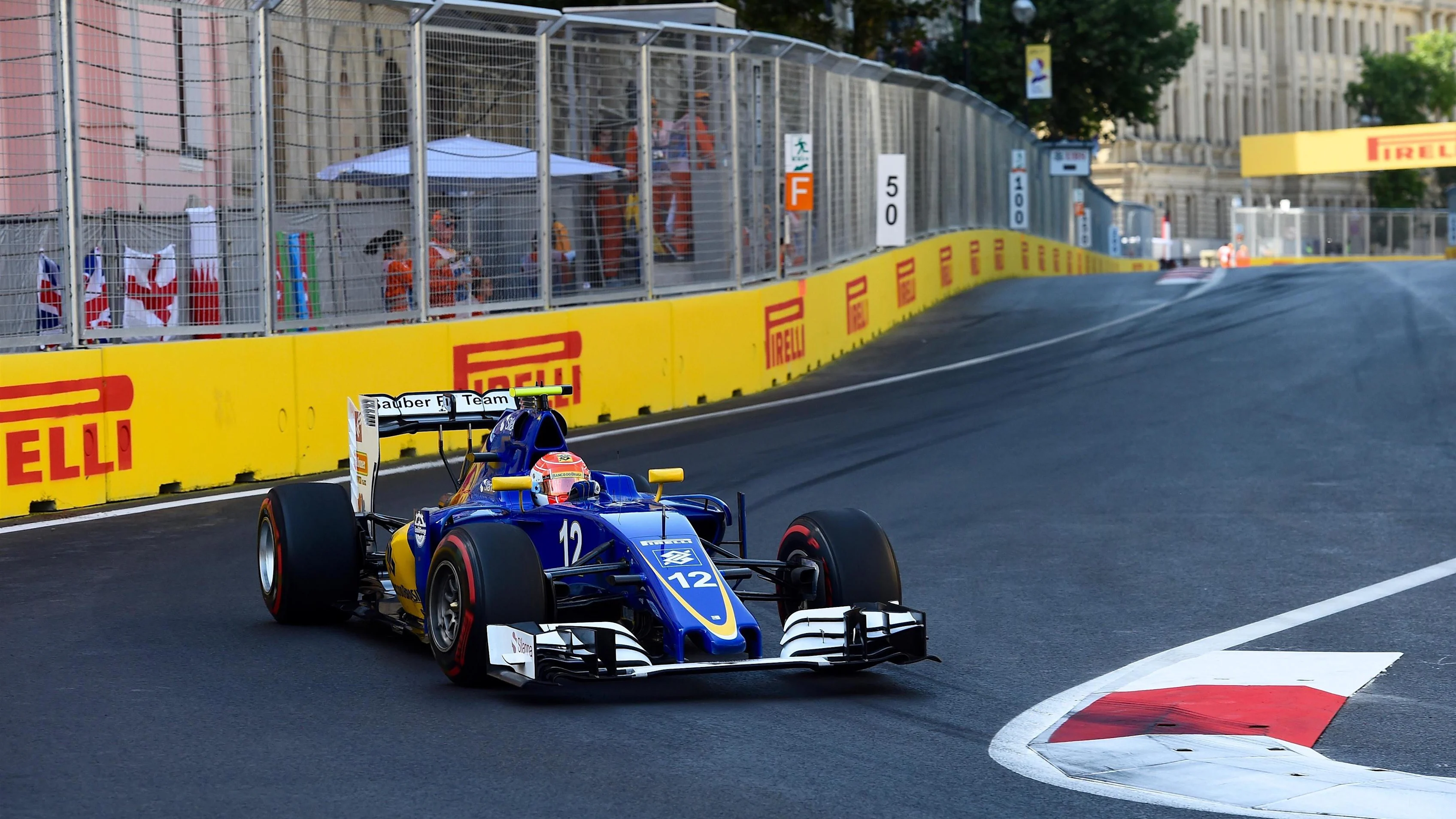 Felipe Nasr (BRA) Sauber C35 at Formula One World Championship, Rd8, European Grand Prix, Race, Baku City Circuit, Baku, Azerbaijan, Sunday 19 June 2016. © Sutton Images