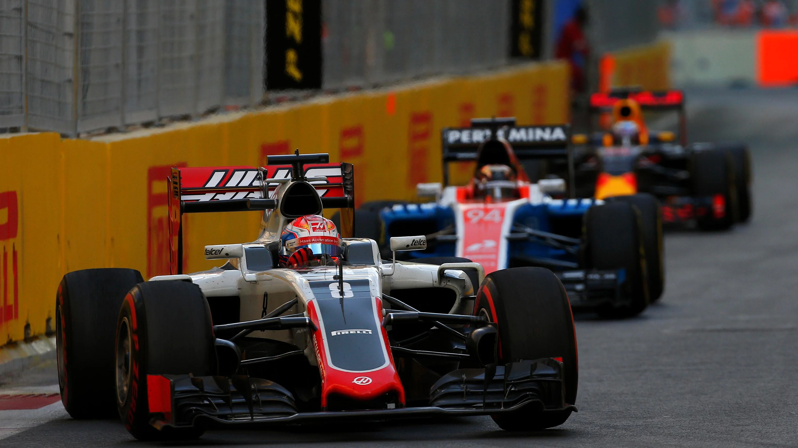 Romain Grosjean (FRA) Haas VF-16 at Formula One World Championship, Rd8, European Grand Prix, Race, Baku City Circuit, Baku, Azerbaijan, Sunday 19 June 2016. © Sutton Images