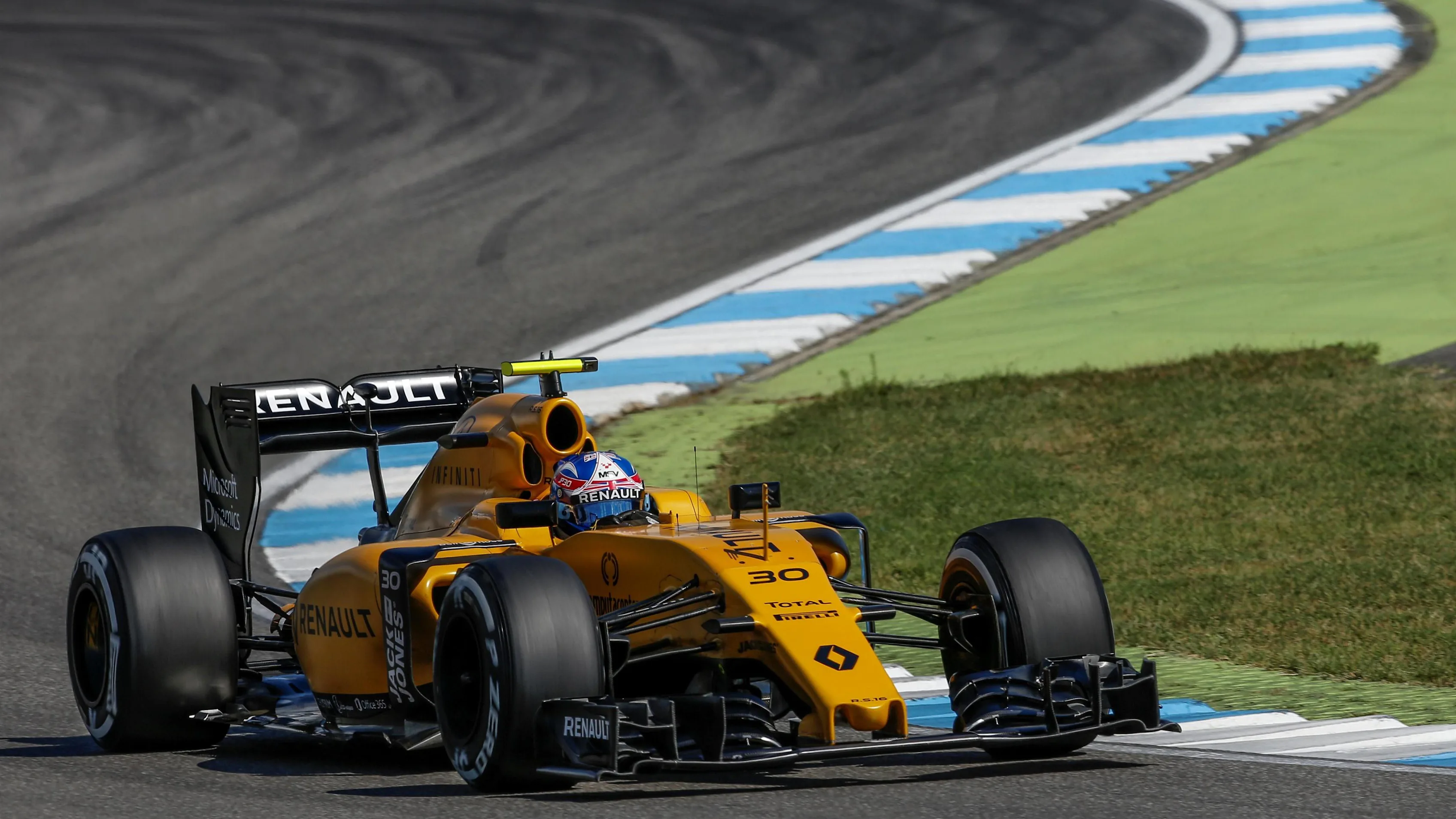 Jolyon Palmer (GBR) Renault Sport F1 Team RS16 at Formula One World Championship, Rd12, German Grand Prix, Qualifying, Hockenheim, Germany, Saturday 30 July 2016. © Sutton Images