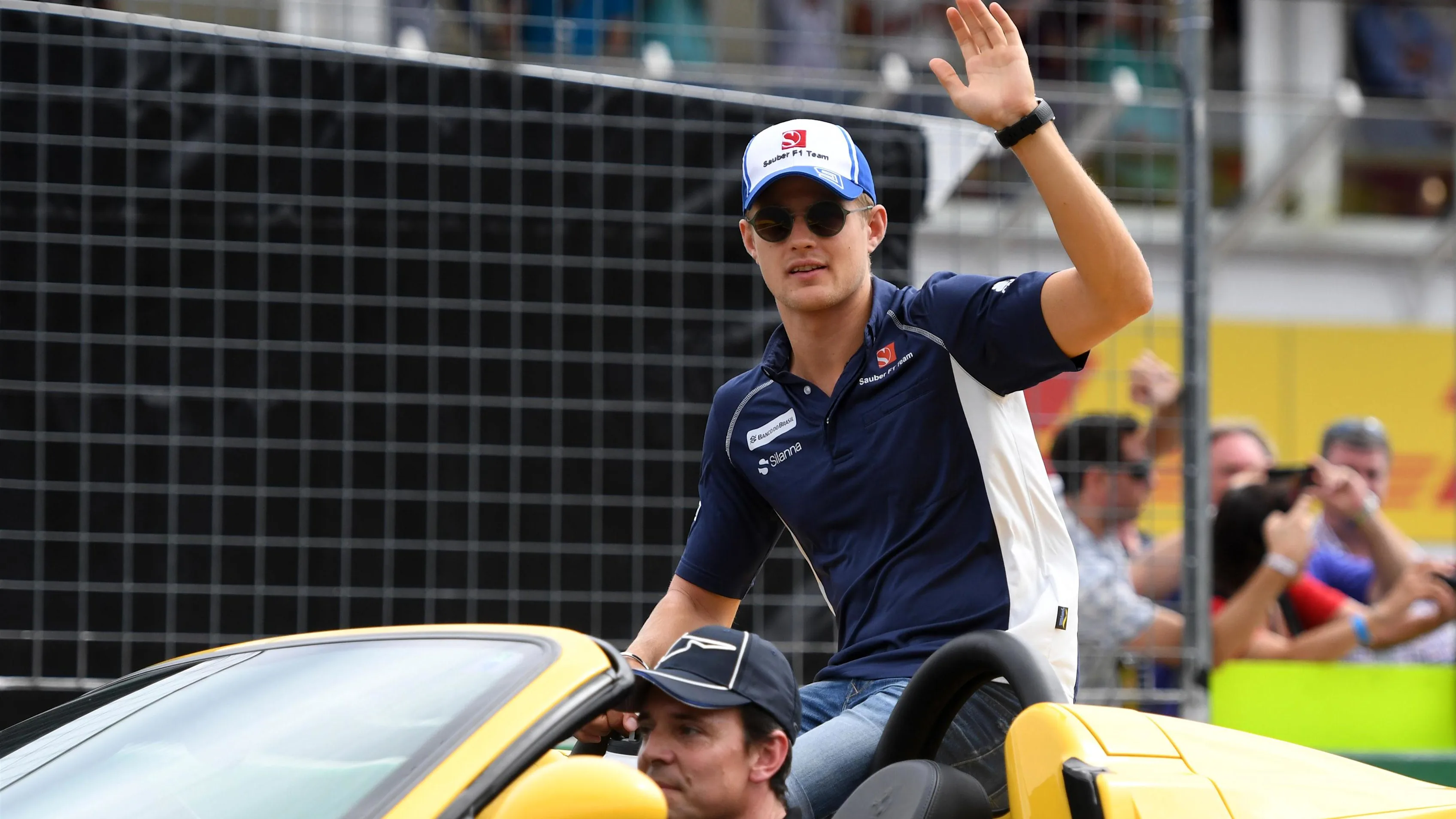 Marcus Ericsson (SWE) Sauber on the drivers parade at Formula One World Championship, Rd12, German Grand Prix, Race, Hockenheim, Germany, Sunday 31 July 2016. © Sutton Images