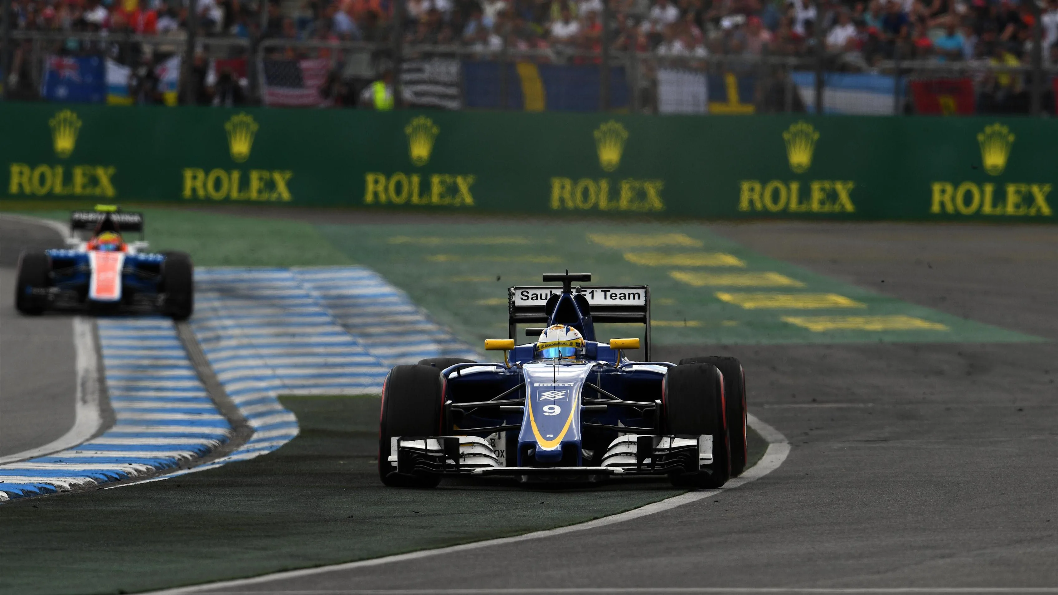 Marcus Ericsson (SWE) Sauber C35 runs wide at Formula One World Championship, Rd12, German Grand