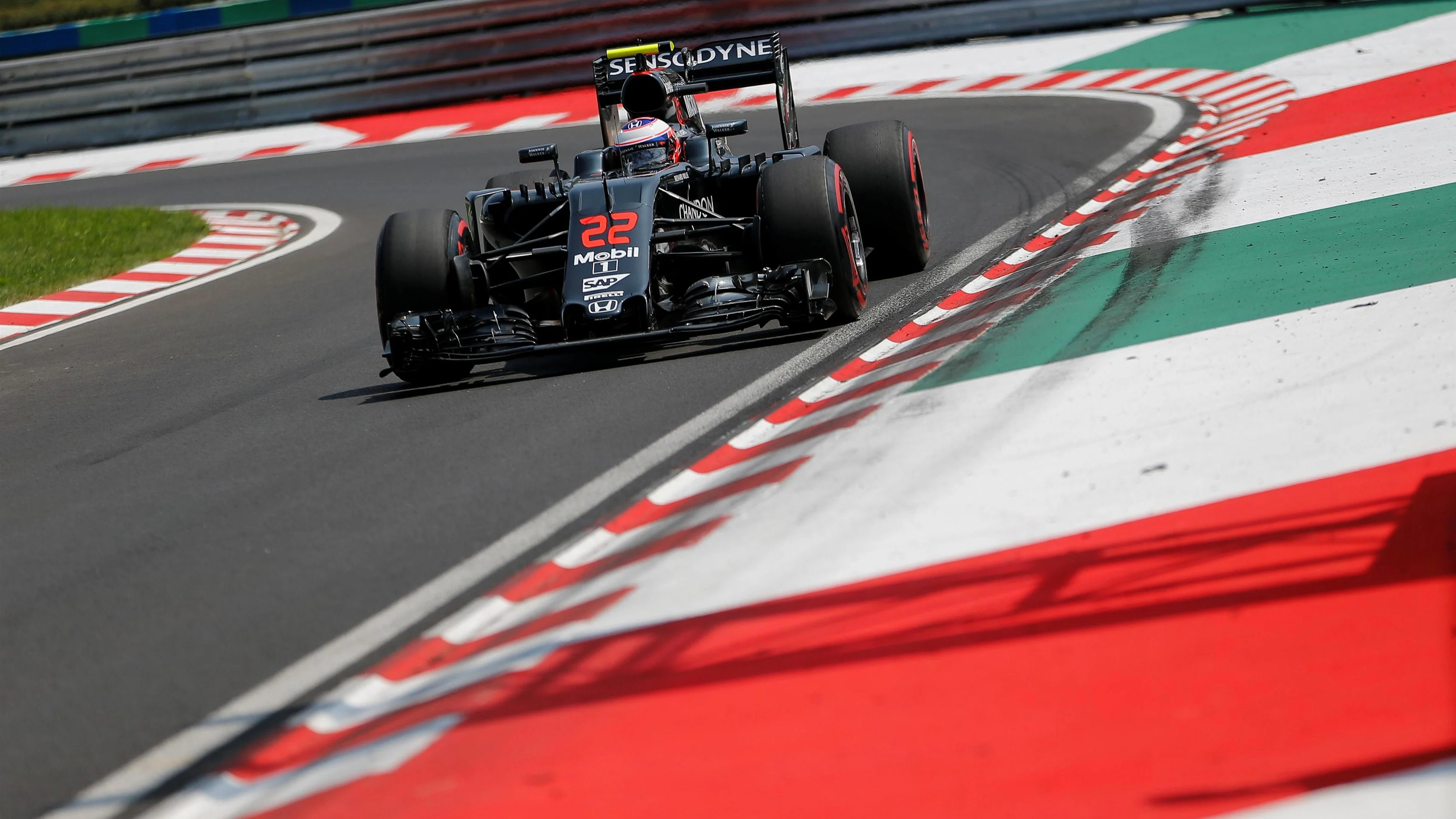 Jenson Button (GBR) McLaren MP4-31 at Formula One World Championship, Rd11, Hungarian Grand Prix,