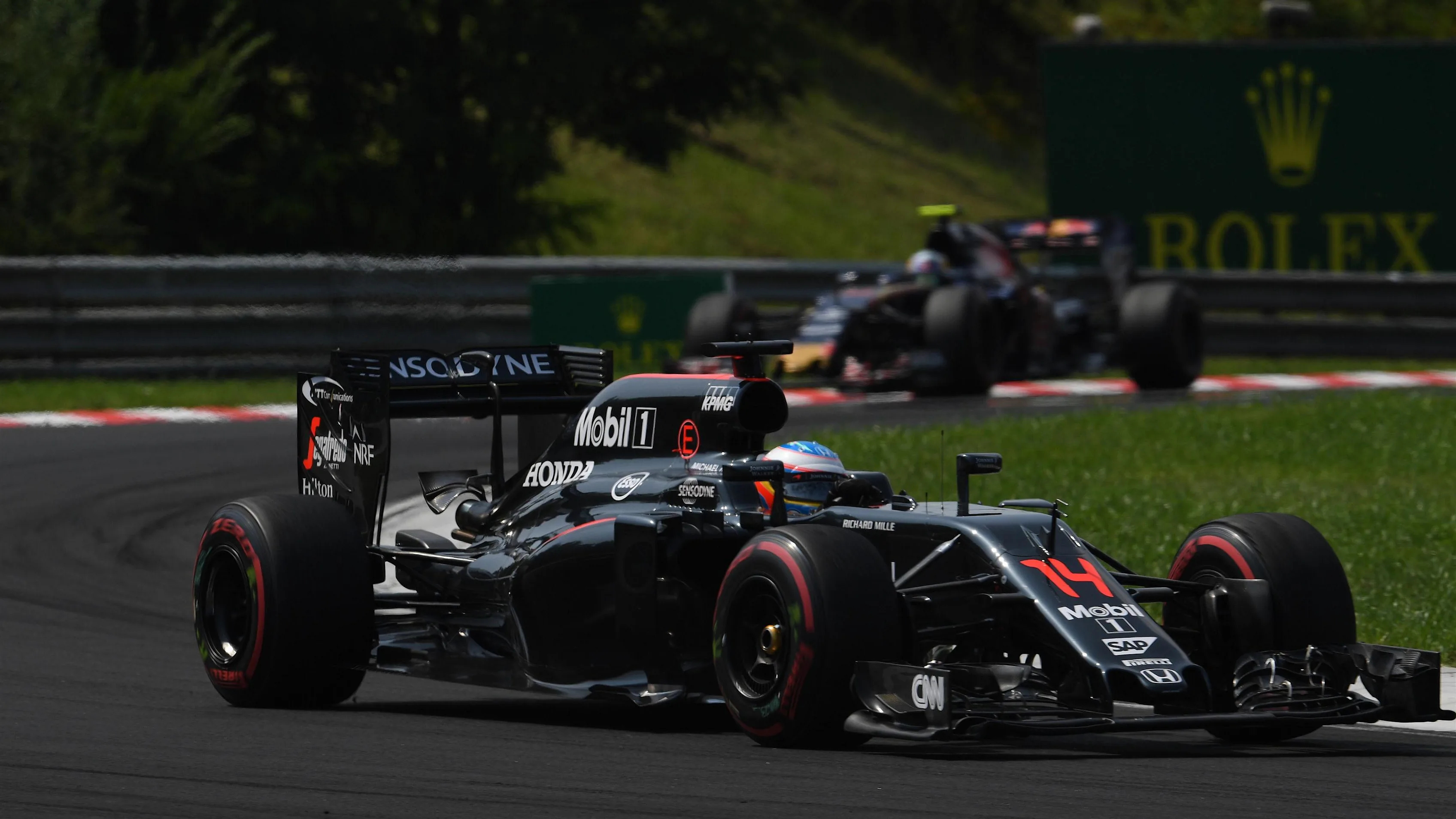 Fernando Alonso (ESP) McLaren MP4-31 at Formula One World Championship, Rd11, Hungarian Grand Prix,
