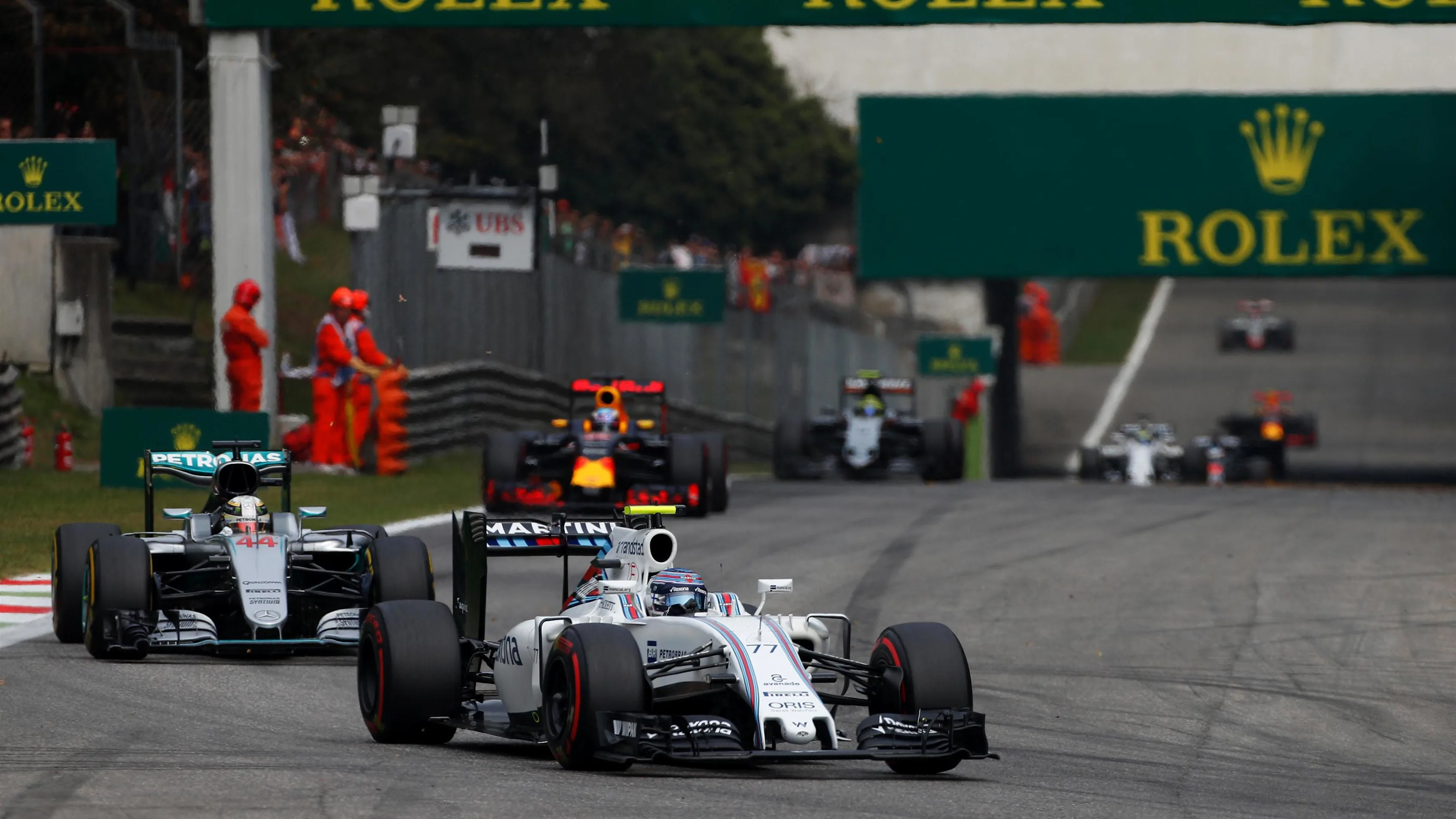 Valtteri Bottas (FIN) Williams FW38 at Formula One World Championship, Rd14, Italian Grand Prix,