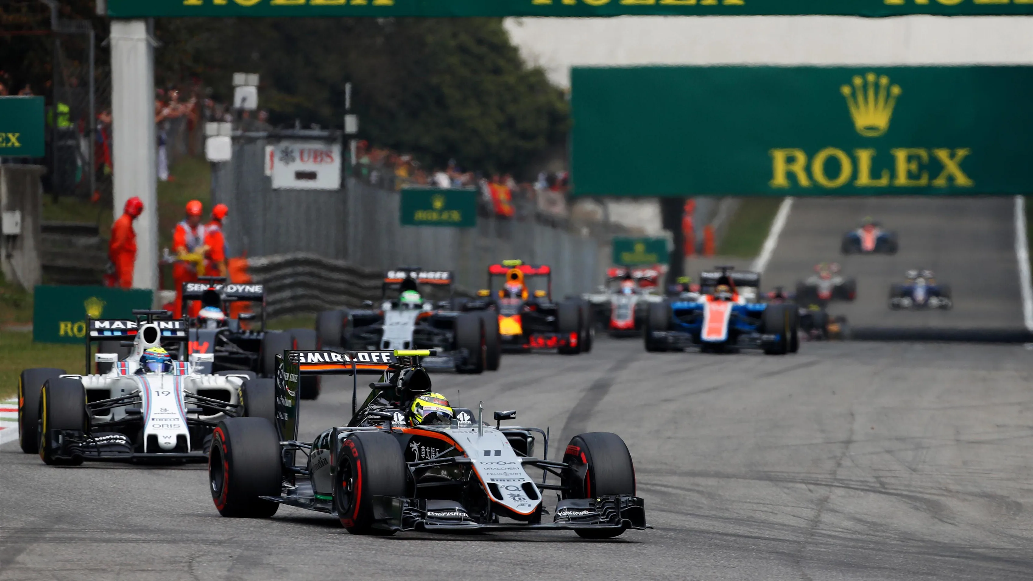 Sergio Perez (MEX) Force India VJM09 at Formula One World Championship, Rd14, Italian Grand Prix, Race, Monza, Italy, Sunday 4 September 2016. © Sutton Images