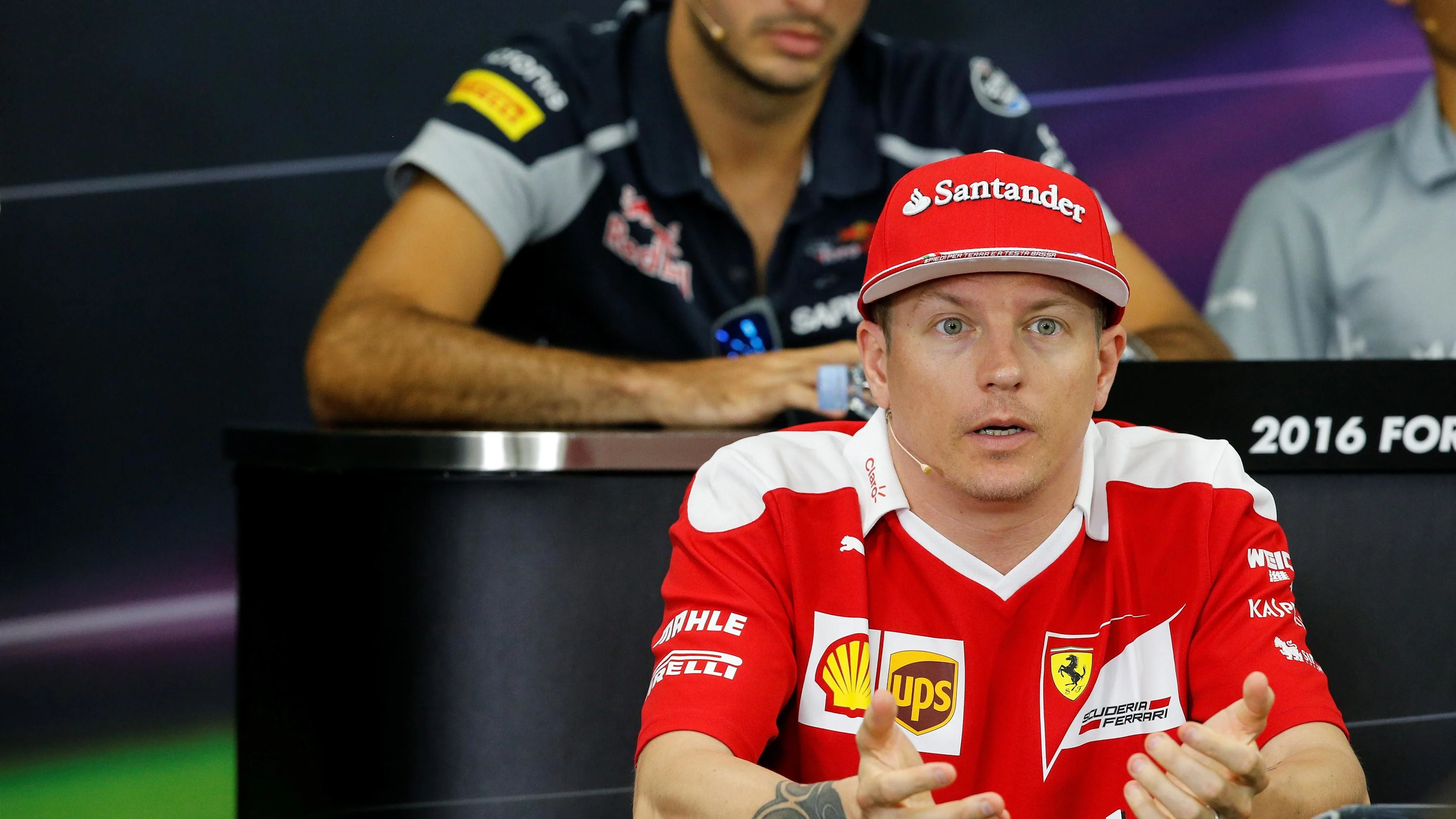 Kimi Raikkonen (FIN) Ferrari in the Press Conference at Formula One World Championship, Rd17, Japanese Grand Prix, Preparations, Suzuka, Japan, Thursday 6 October 2016. © Sutton Images