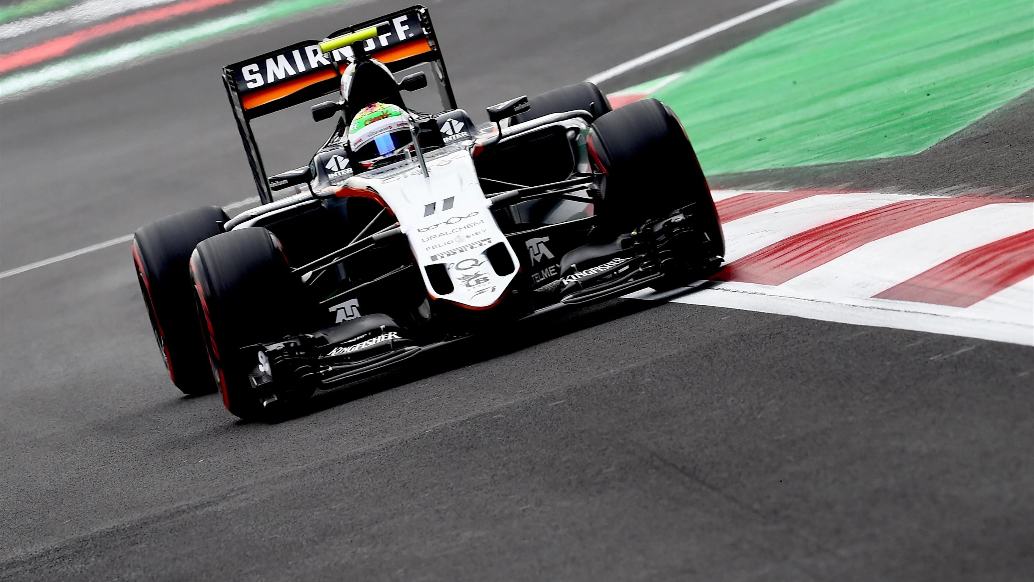 Sergio Perez (MEX) Force India VJM09 at Formula One World Championship, Rd19, Mexican Grand Prix, Practice, Circuit Hermanos Rodriguez, Mexico City, Mexico, Friday 28 October 2016. © Sutton Images