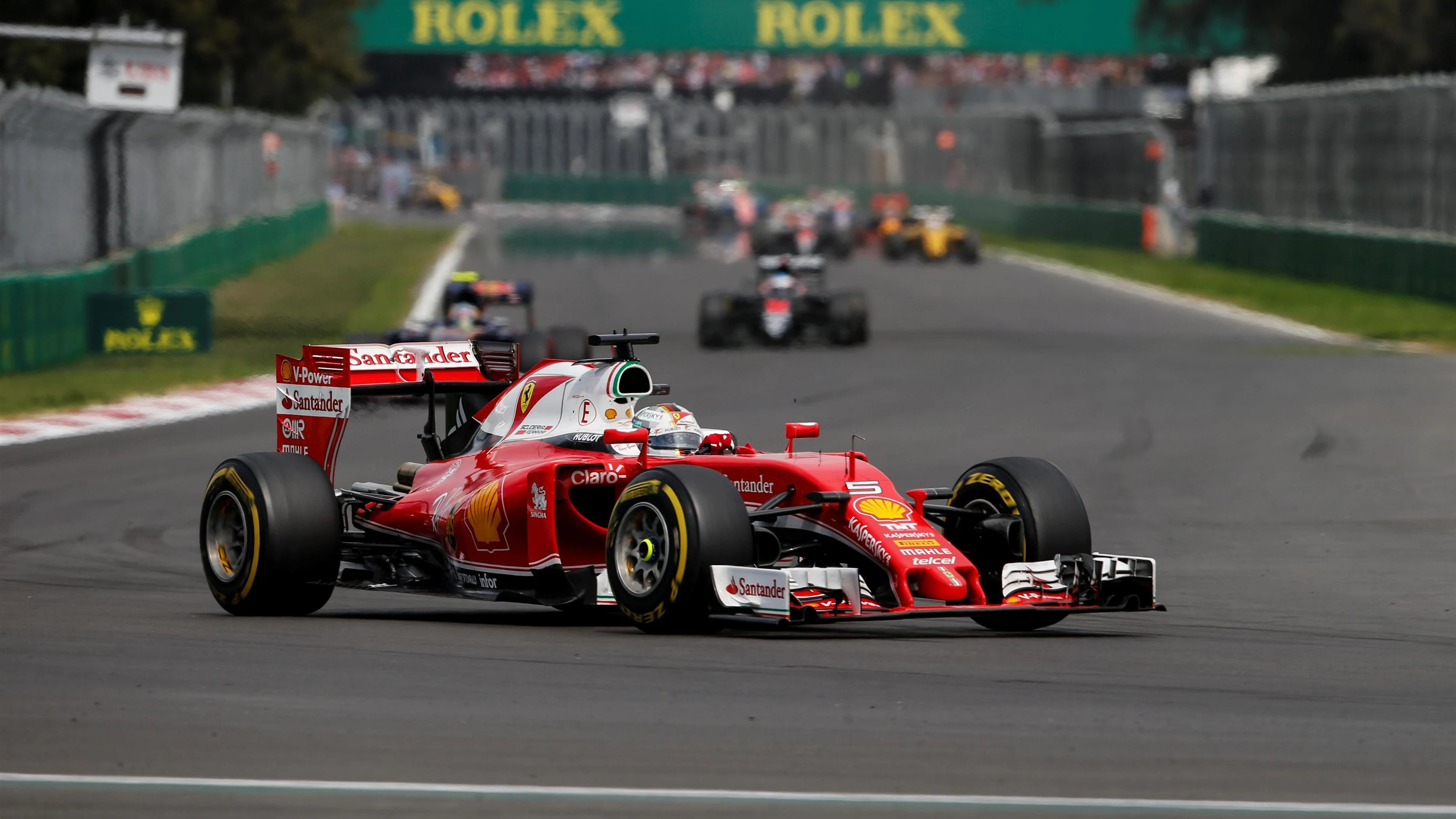 Sebastian Vettel (GER) Ferrari SF16-H at Formula One World Championship, Rd19, Mexican Grand Prix, Race, Circuit Hermanos Rodriguez, Mexico City, Mexico, Sunday 30 October 2016. © Sutton Images