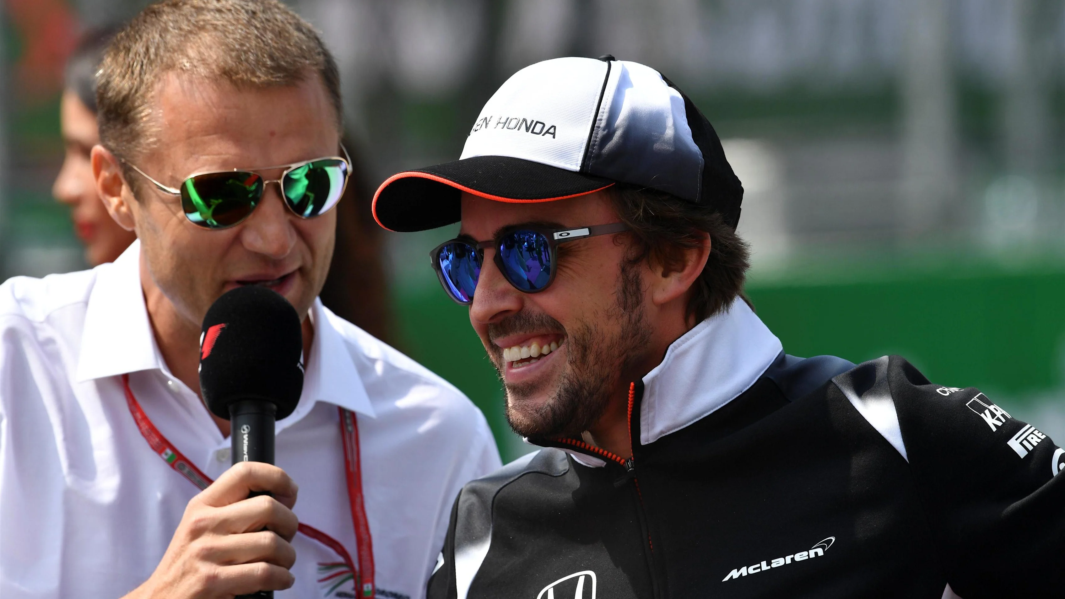 Fernando Alonso (ESP) McLaren is interviewed at Formula One World Championship, Rd19, Mexican Grand Prix, Race, Circuit Hermanos Rodriguez, Mexico City, Mexico, Sunday 30 October 2016. © Sutton Images