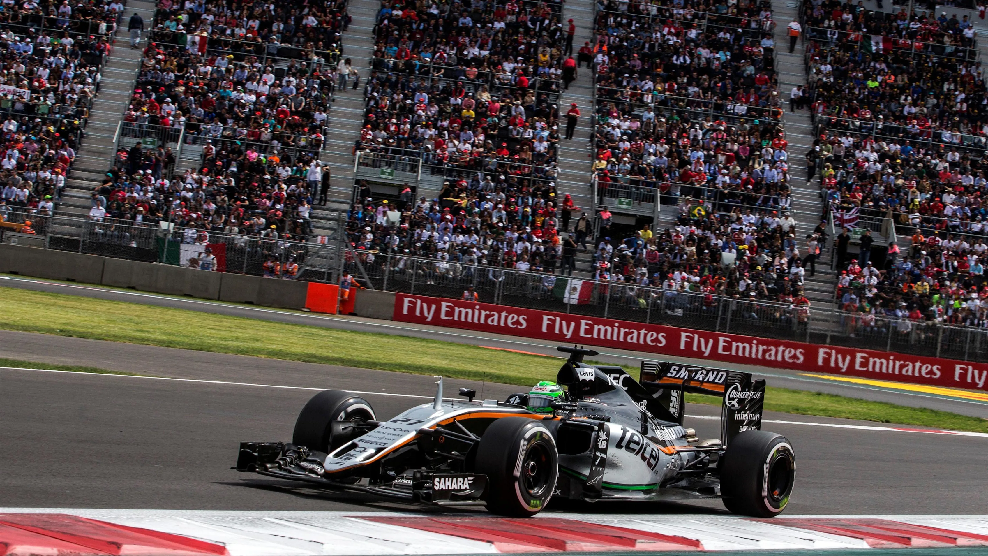 Nico Hulkenberg (GER) Force India VJM09 at Formula One World Championship, Rd19, Mexican Grand Prix, Race, Circuit Hermanos Rodriguez, Mexico City, Mexico, Sunday 30 October 2016. © Sutton Images