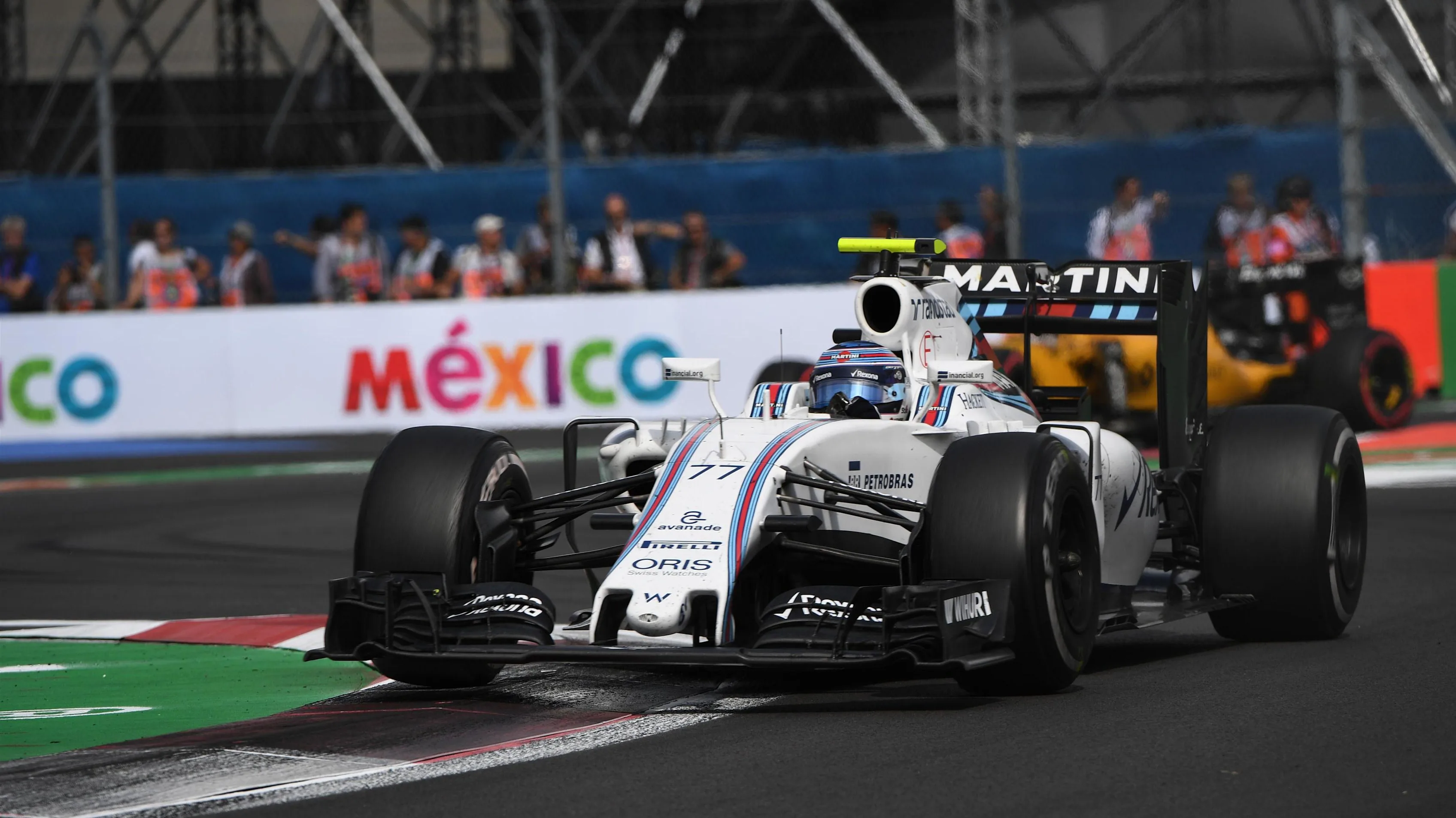 Valtteri Bottas (FIN) Williams FW38 at Formula One World Championship, Rd19, Mexican Grand Prix,