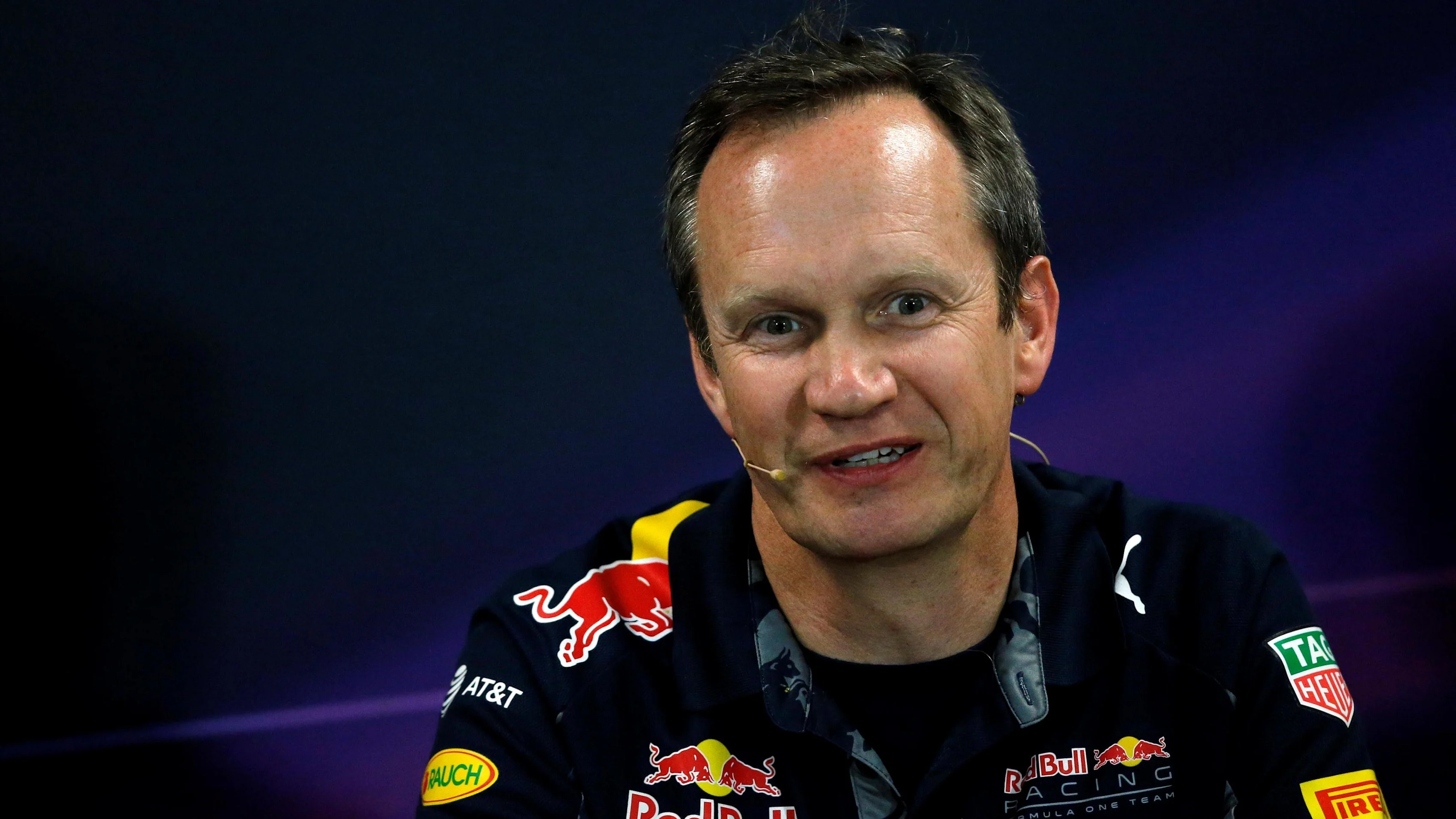 Paul Monaghan (GBR) Red Bull Racing Chief Engineer in the Press Conference at Formula One World Championship, Rd6, Monaco Grand Prix, Practice, Monte-Carlo, Monaco, Thursday 26 May 2016. © Sutton Images