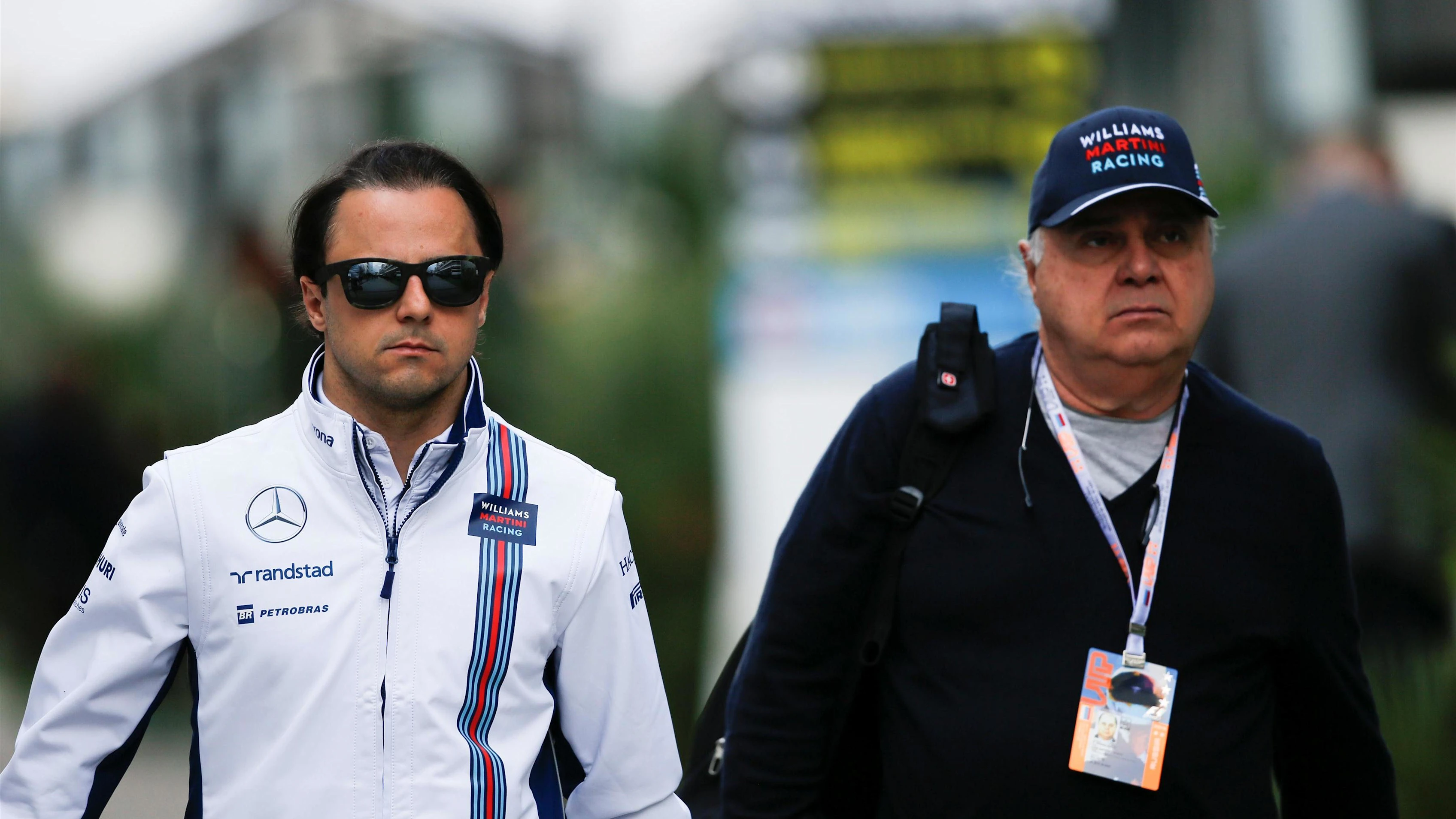 Felipe Massa (BRA) Williams with his father Luiz Antonio Massa (BRA) at Formula One World Championship, Rd4, Russian Grand Prix, Practice, Sochi Autodrom, Sochi, Krasnodar Krai, Russia, Friday 29 April 2016. © Sutton Motorsport Images