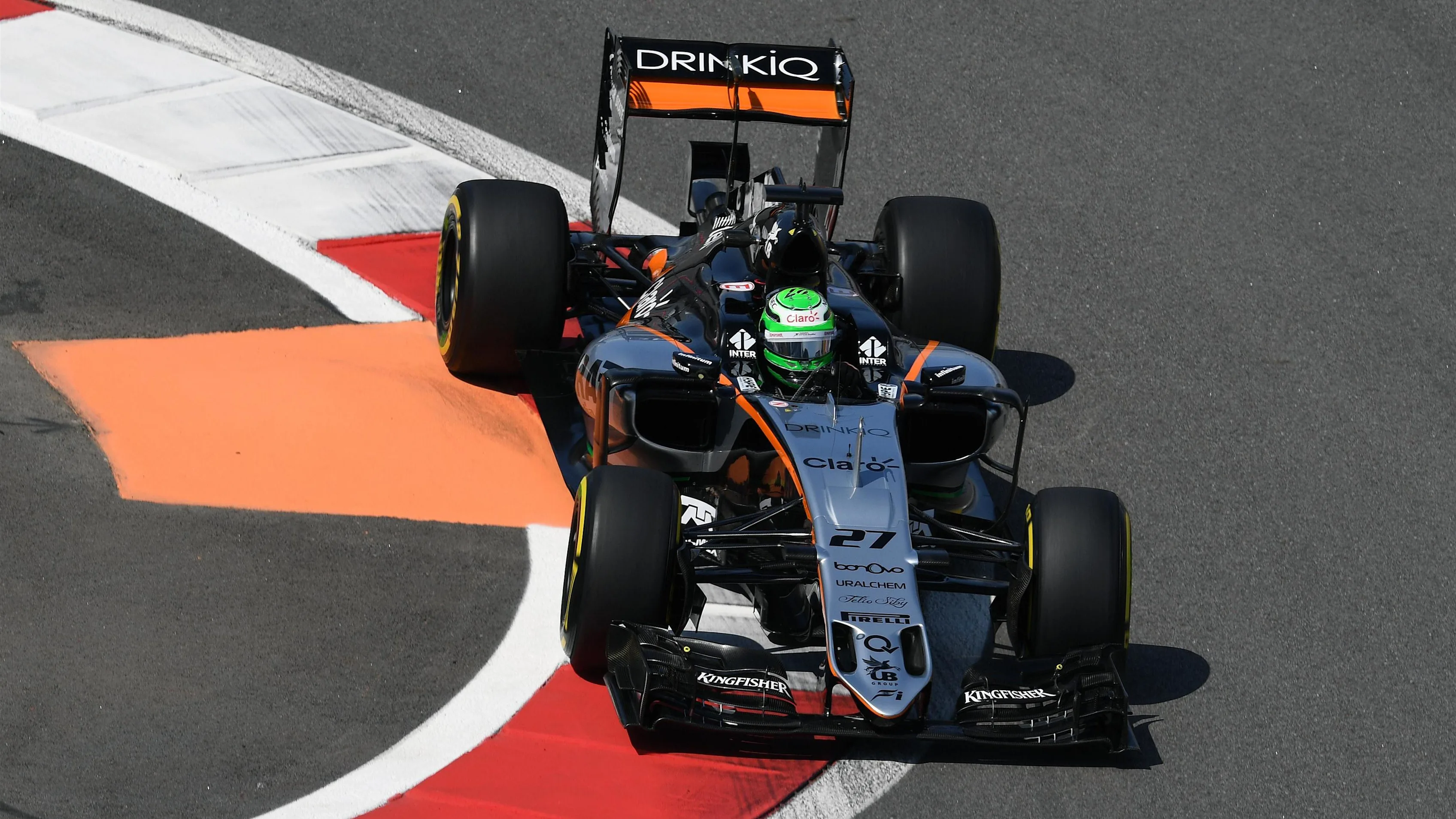 Nico Hulkenberg (GER) Force India VJM09 at Formula One World Championship, Rd4, Russian Grand Prix, Practice, Sochi Autodrom, Sochi, Krasnodar Krai, Russia, Friday 29 April 2016. © Sutton Motorsport Images
