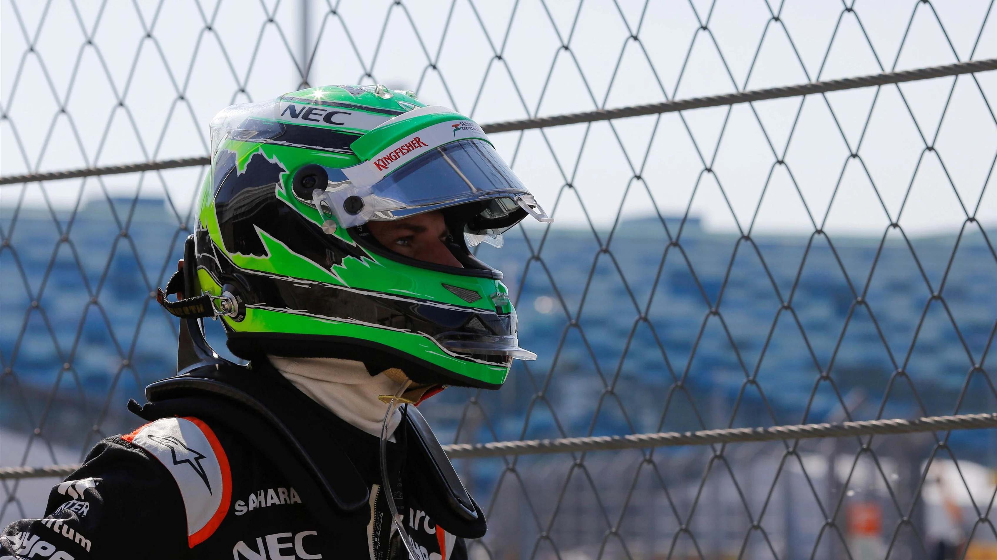 Race retiree Nico Hulkenberg (GER) Force India F1 at Formula One World Championship, Rd4, Russian Grand Prix, Race, Sochi Autodrom, Sochi, Krasnodar Krai, Russia, Sunday 1 May 2016. © Sutton Motorsport Images