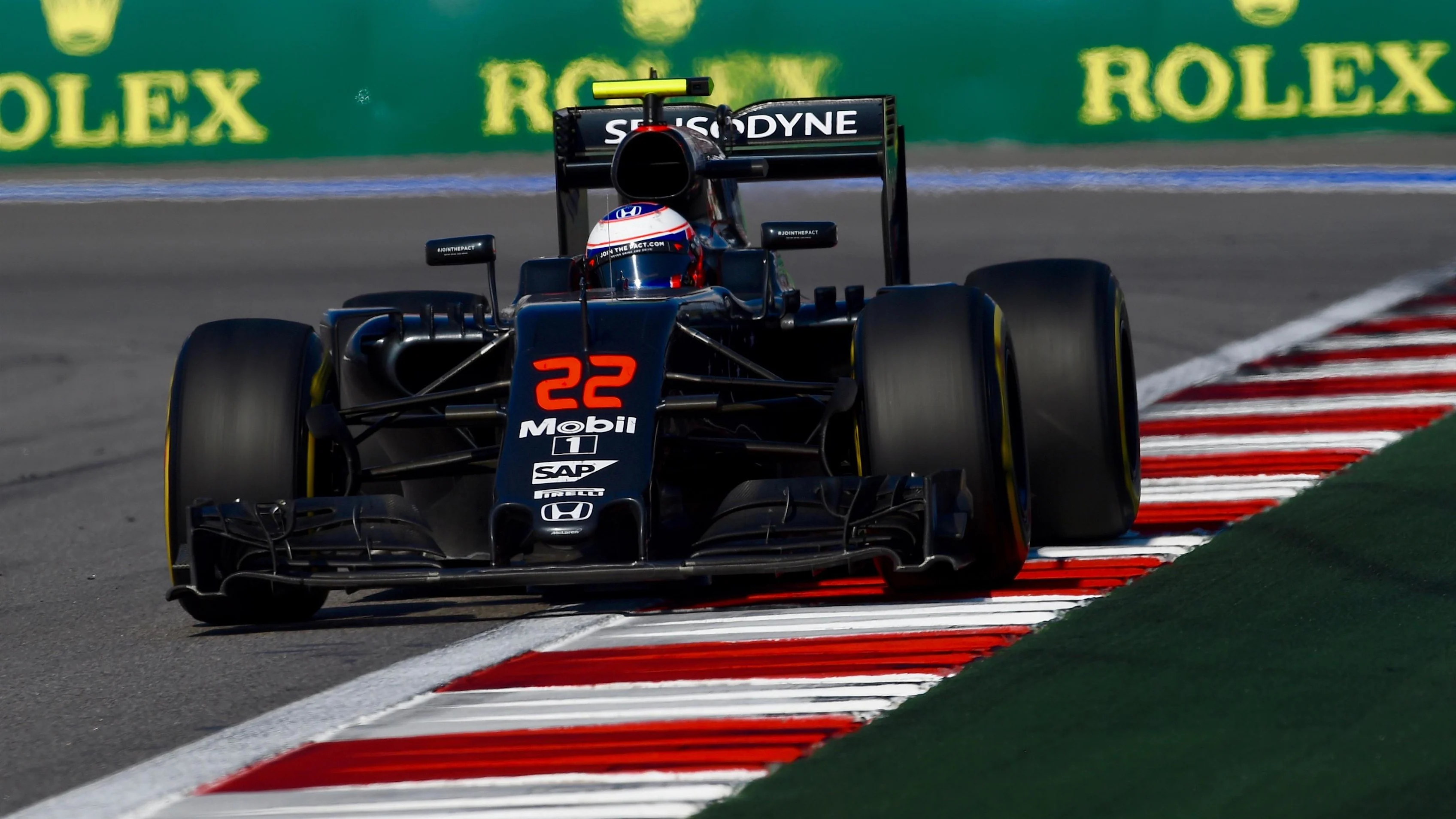 Jenson Button (GBR) McLaren MP4-31 at Formula One World Championship, Rd4, Russian Grand Prix,