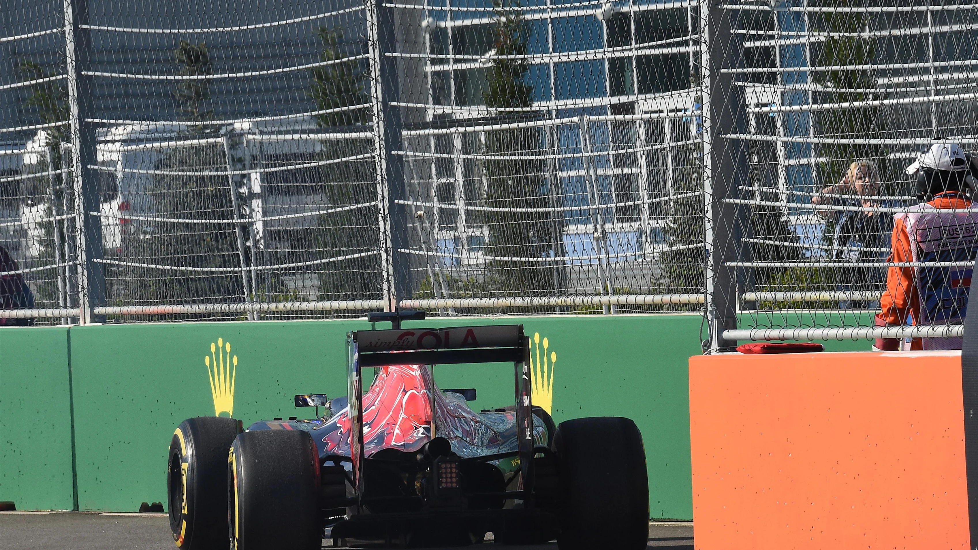 Max Verstappen (NED) Scuderia Toro Rosso STR11 retires from the race at Formula One World