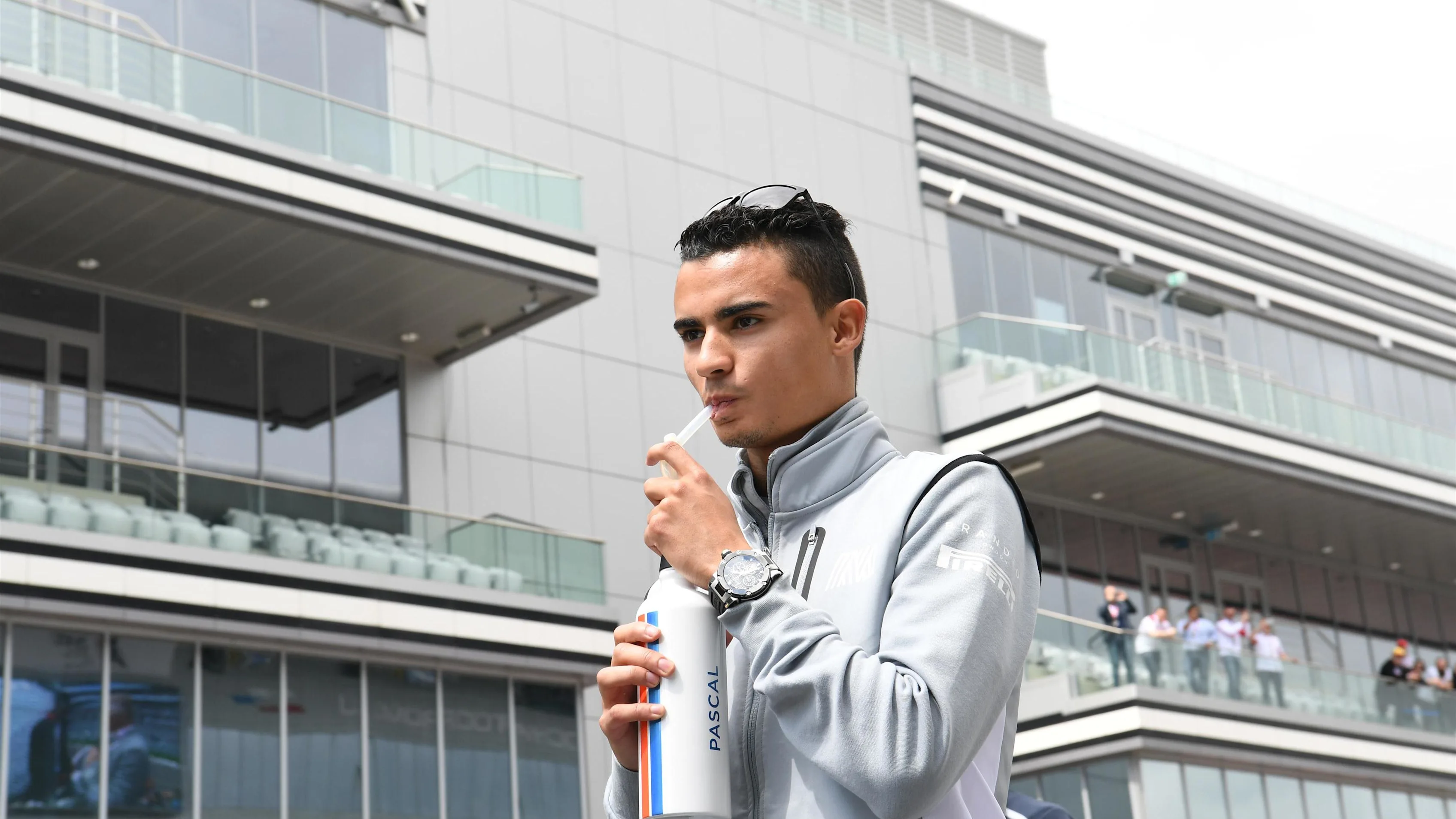 Pascal Wehrlein (GER) Manor Racing MRT05 on the drivers parade at Formula One World Championship, Rd4, Russian Grand Prix, Race, Sochi Autodrom, Sochi, Krasnodar Krai, Russia, Sunday 1 May 2016. © Sutton Motorsport Images