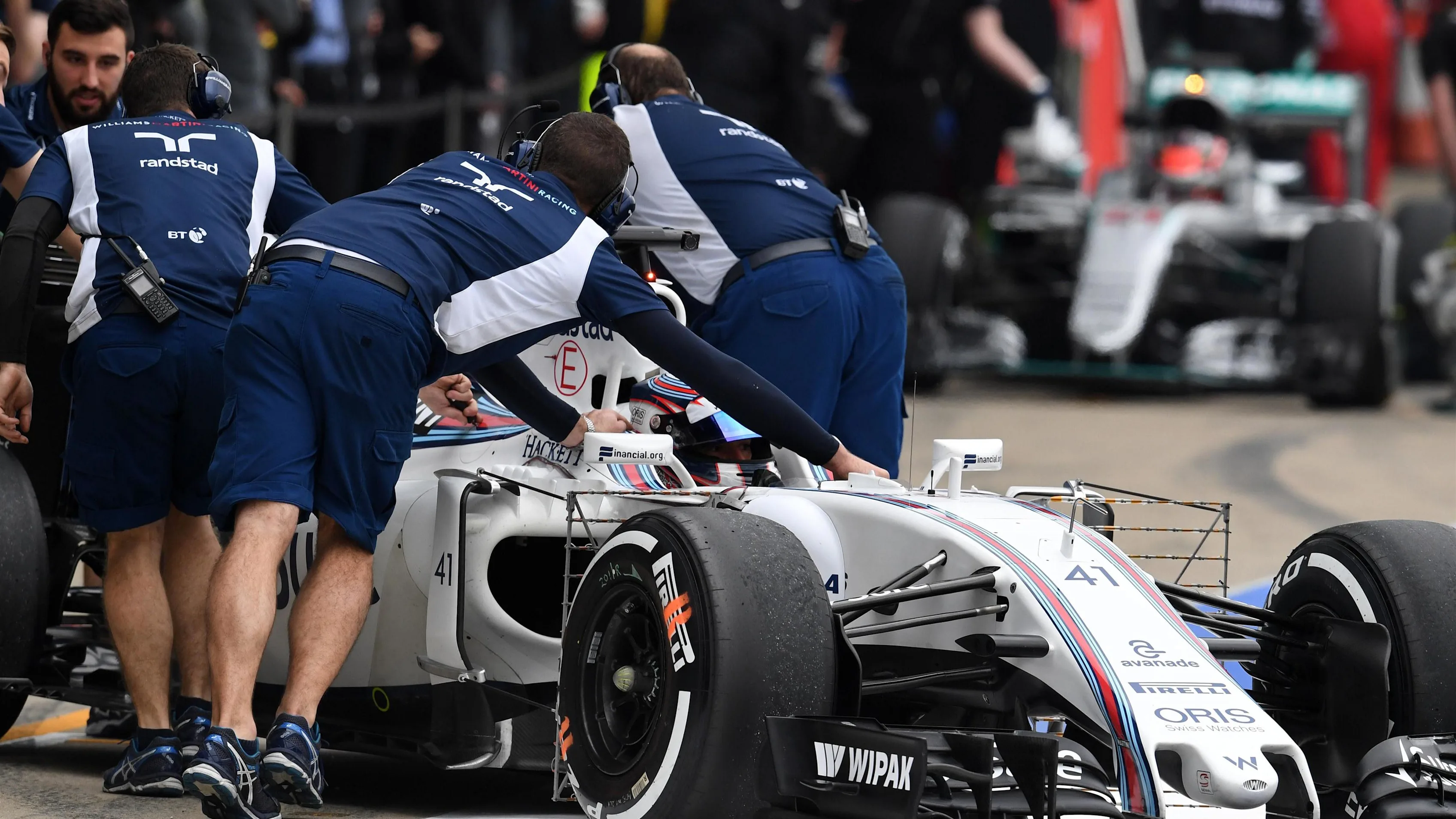 Alex Lynn (GBR) Williams FW38 at Formula One Testing, Day One, Silverstone, England, Tuesday 12