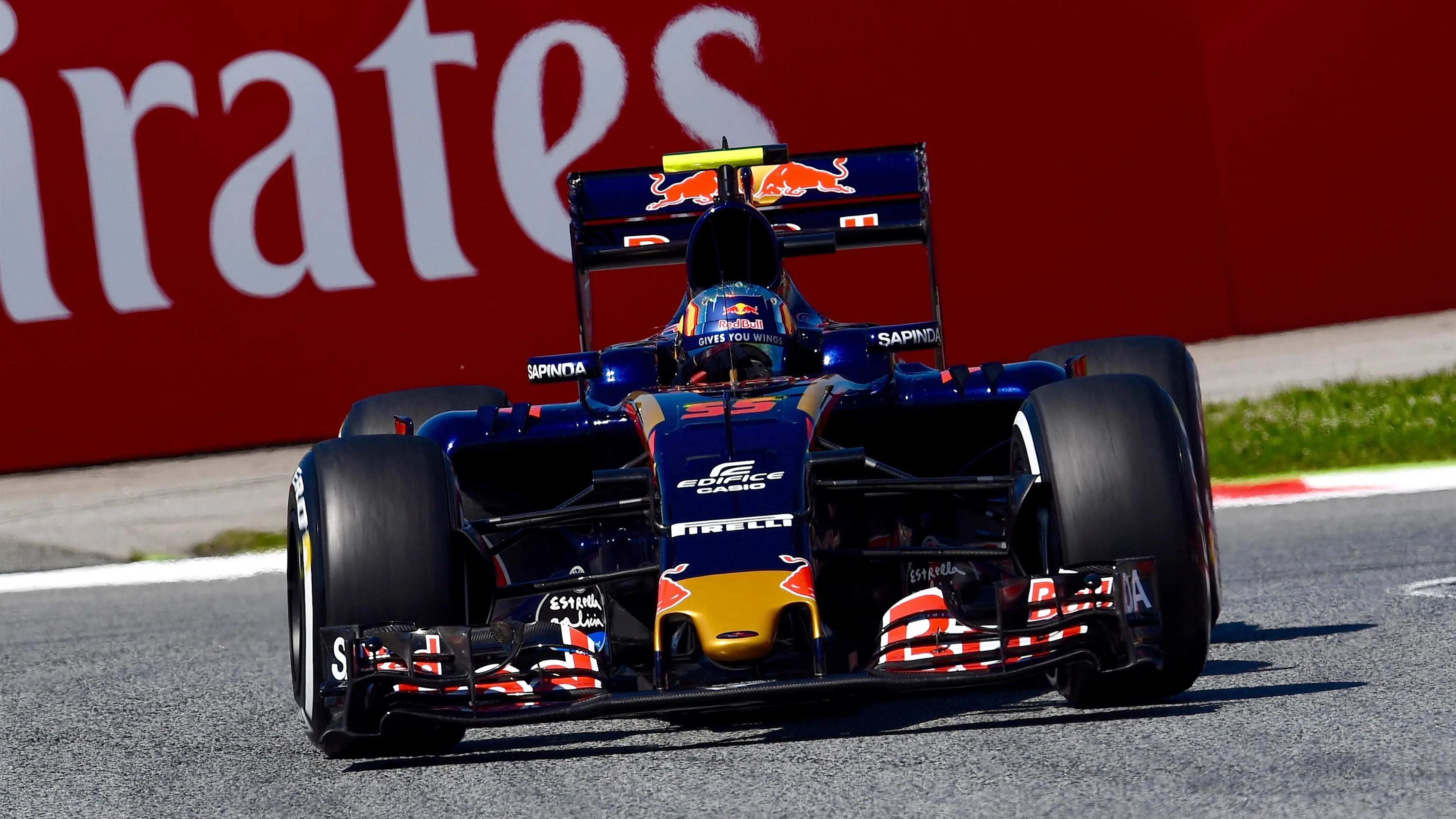 Carlos Sainz (ESP) Scuderia Toro Rosso STR11 at Formula One World Championship, Rd5, Spanish Grand Prix, Qualifying, Barcelona, Spain, Saturday 14 May 2016. © Sutton Motorsport Images