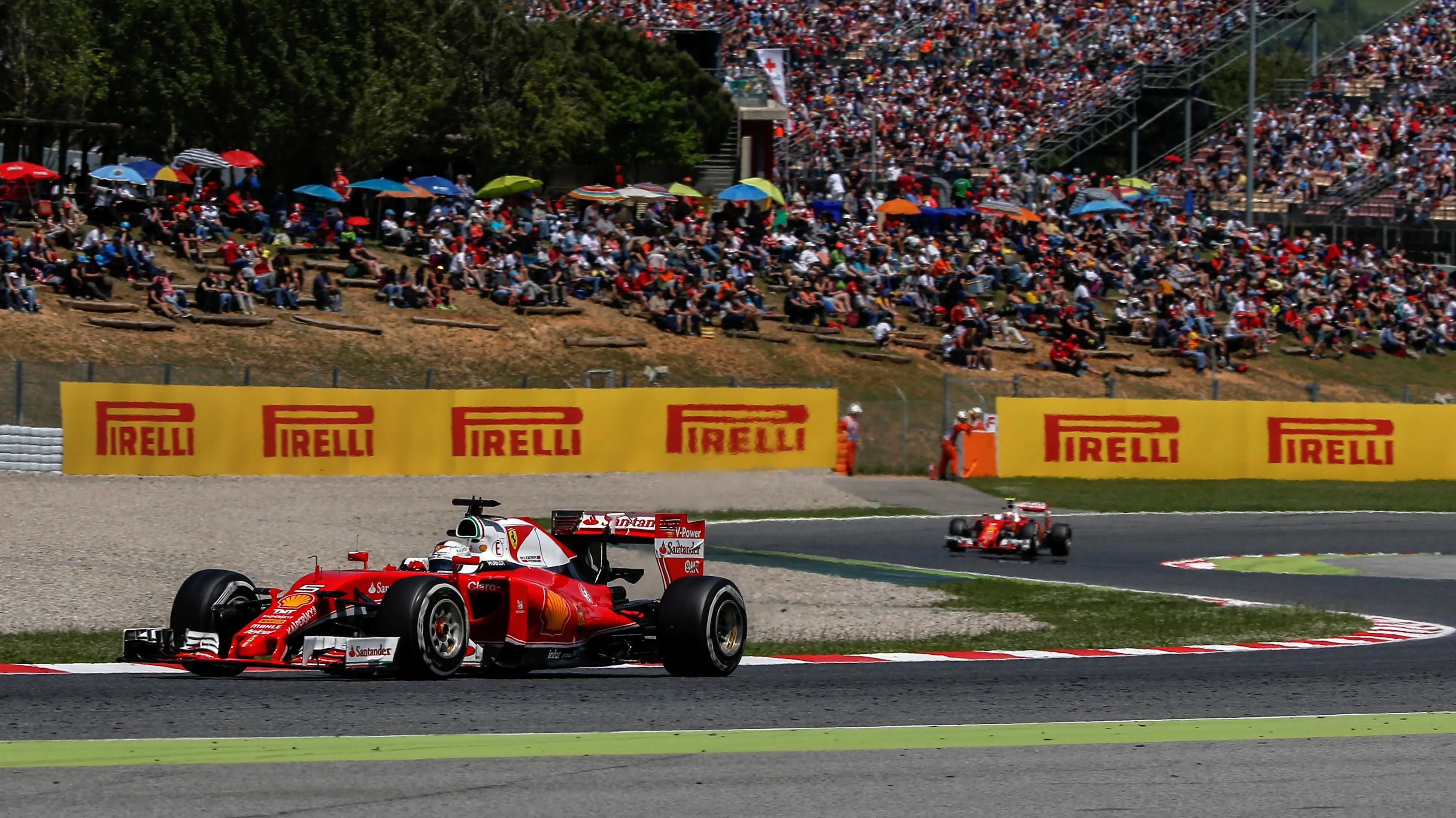 Sebastian Vettel (GER) Ferrari SF16-H at Formula One World Championship, Rd5, Spanish Grand Prix, Race, Barcelona, Spain, Sunday 15 May 2016. © Sutton Images