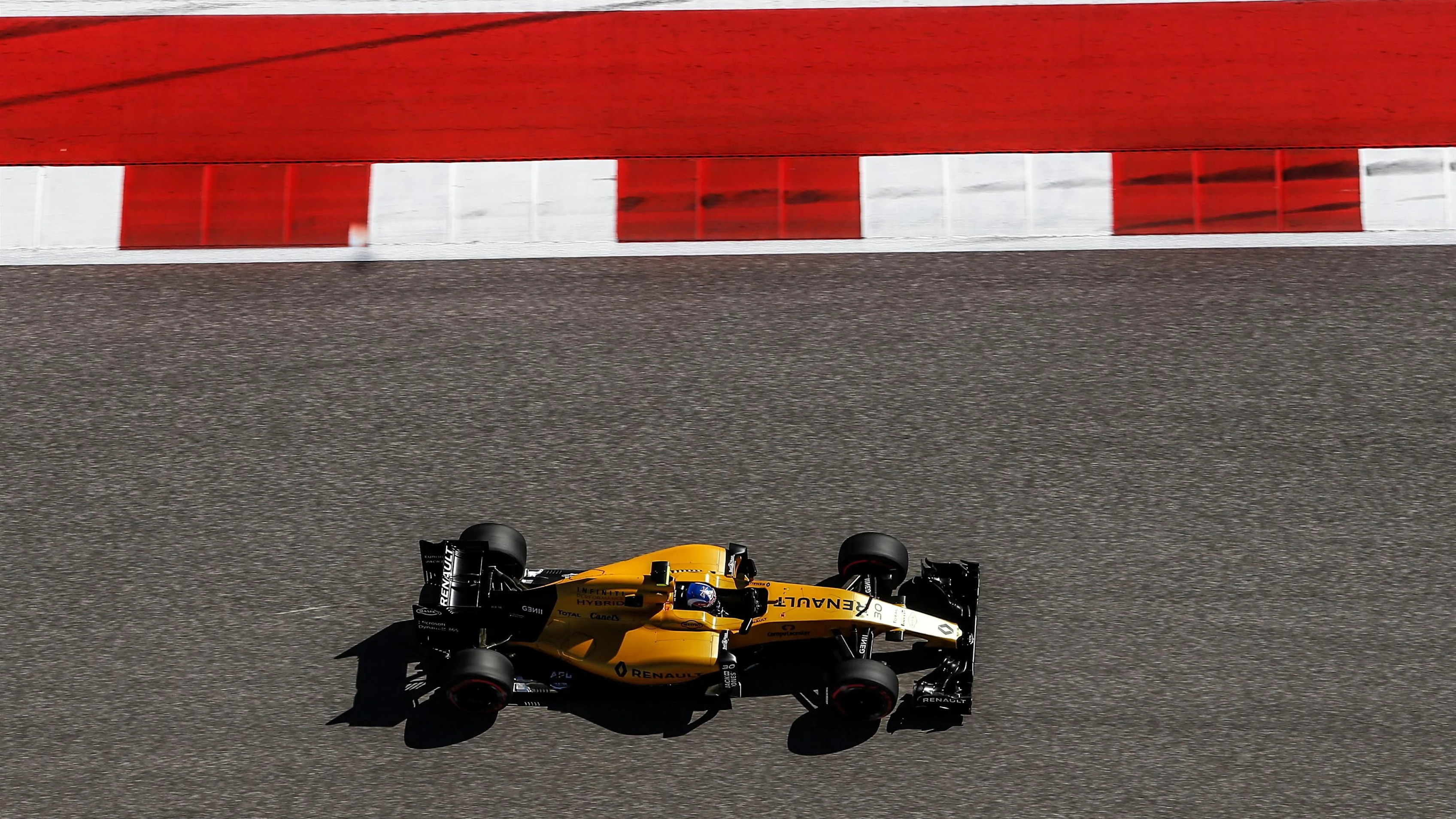 Jolyon Palmer (GBR) Renault Sport F1 Team RS16 at Formula One World Championship, Rd18, United States Grand Prix, Practice, Circuit of the Americas, Austin, Texas, USA, Friday 21 October 2016. © Sutton Images