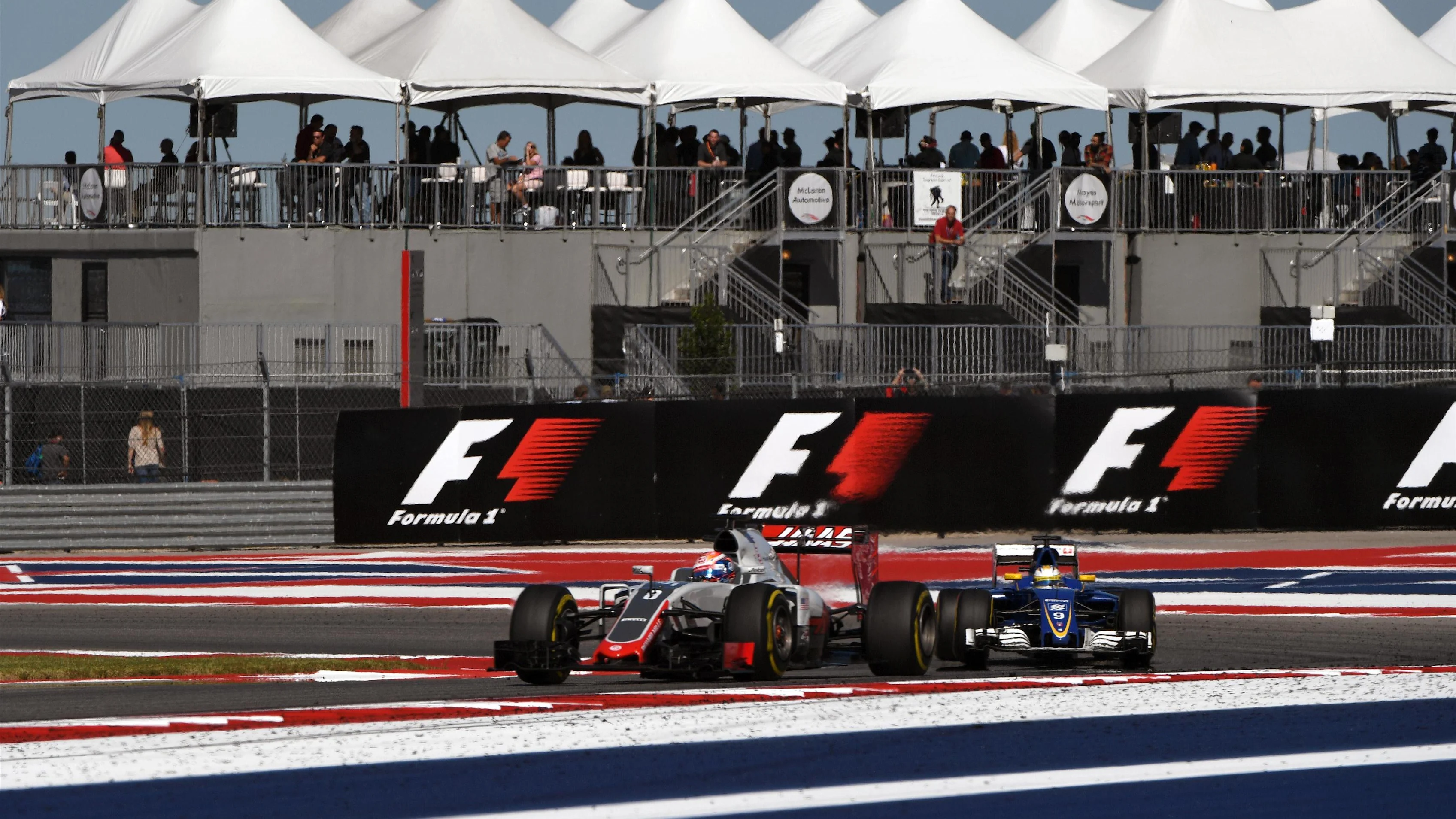 Romain Grosjean (FRA) Haas VF-16 at Formula One World Championship, Rd18, United States Grand Prix, Practice, Circuit of the Americas, Austin, Texas, USA, Friday 21 October 2016. © Sutton Images