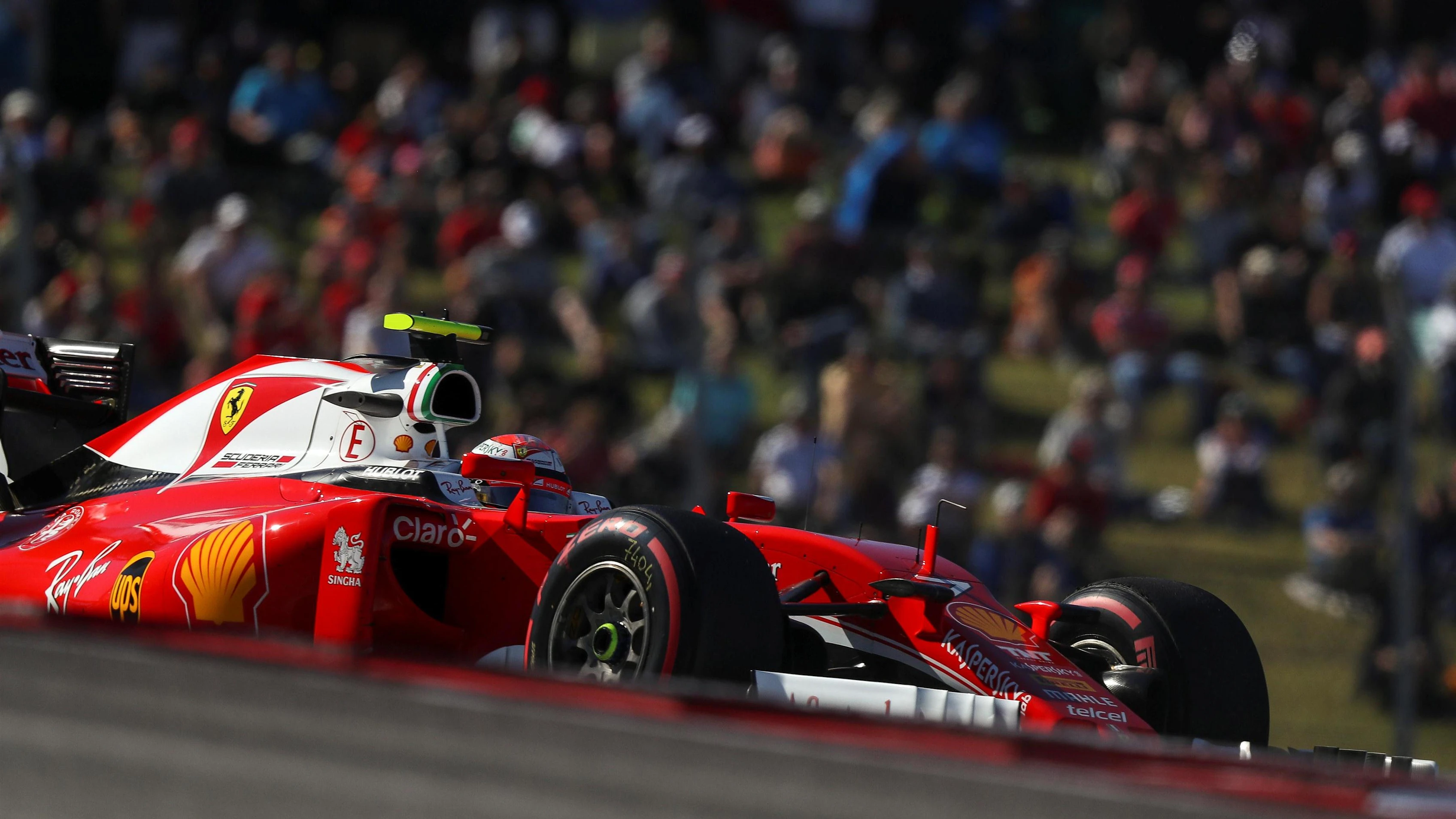 Kimi Raikkonen (FIN) Ferrari SF16-H at Formula One World Championship, Rd18, United States Grand