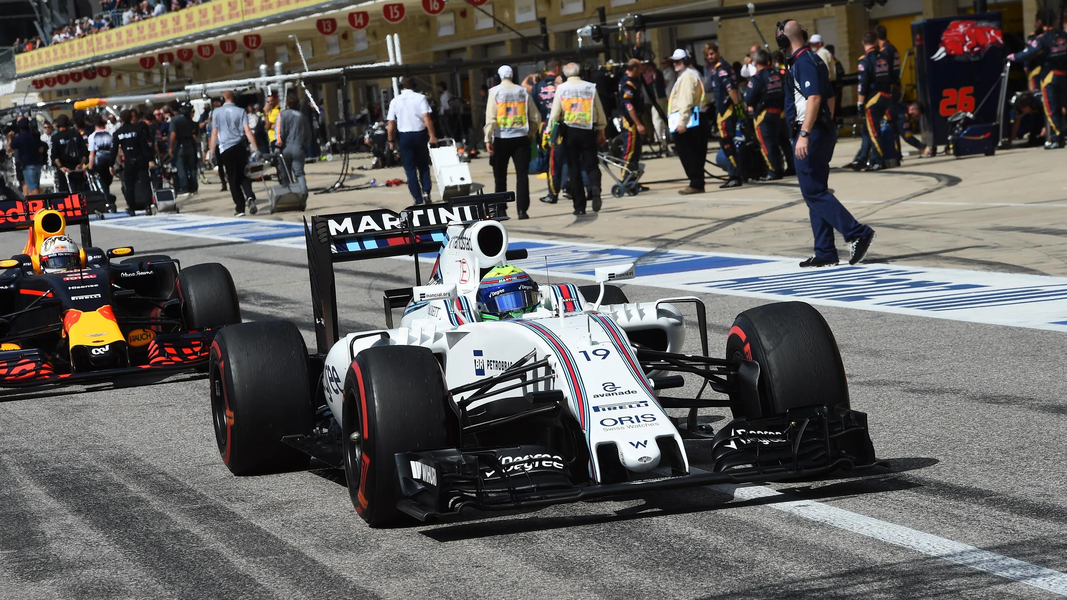 Felipe Massa (BRA) Williams FW38 at Formula One World Championship, Rd18, United States Grand Prix,