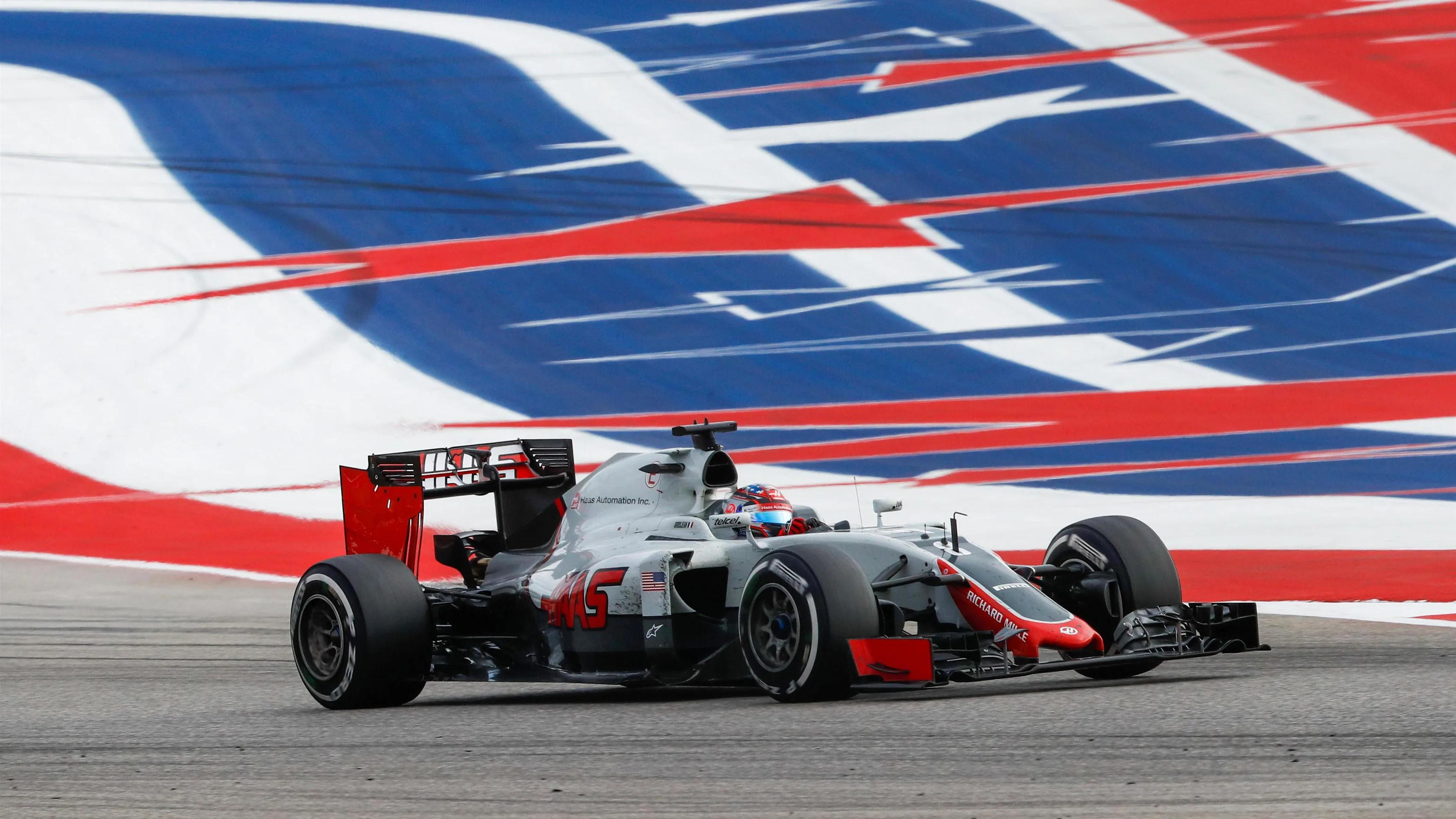 Romain Grosjean (FRA) Haas VF-16 at Formula One World Championship, Rd18, United States Grand Prix,