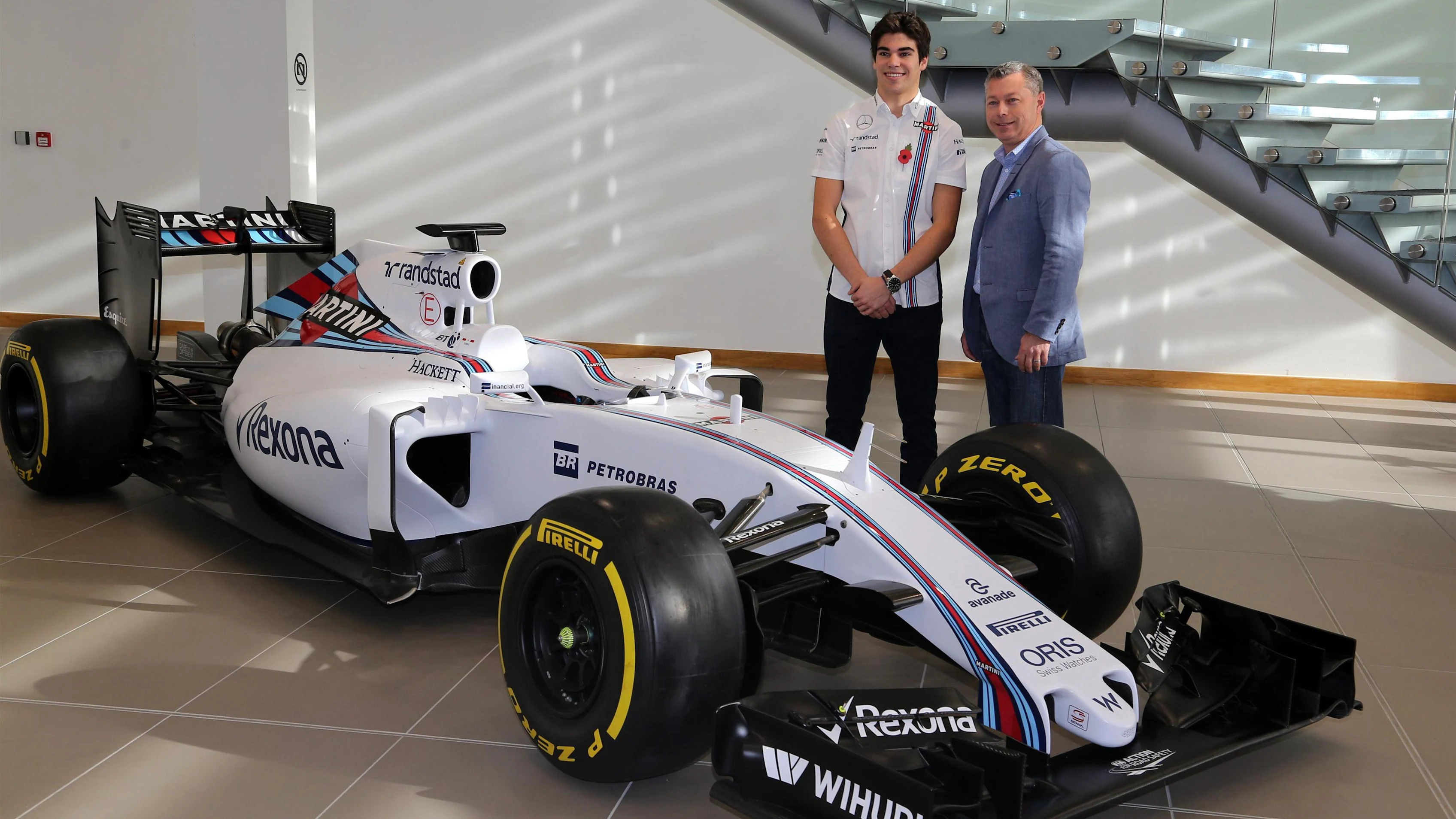 Lance Stroll (CDN) Williams Francois Dumontier (CDN) Canadian Grand Prix Promoter at Williams 2017