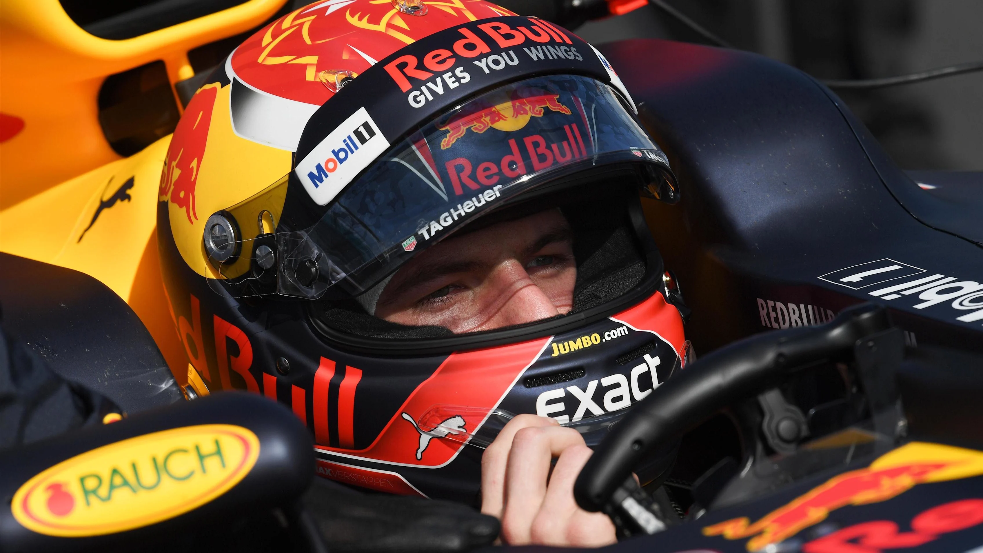 Max Verstappen (NED) Red Bull Racing RB13 on the grid at Formula One World Championship, Rd1, Australian Grand Prix, Race, Albert Park, Melbourne, Australia, Sunday 26 March 2017. © Sutton Motorsport Images