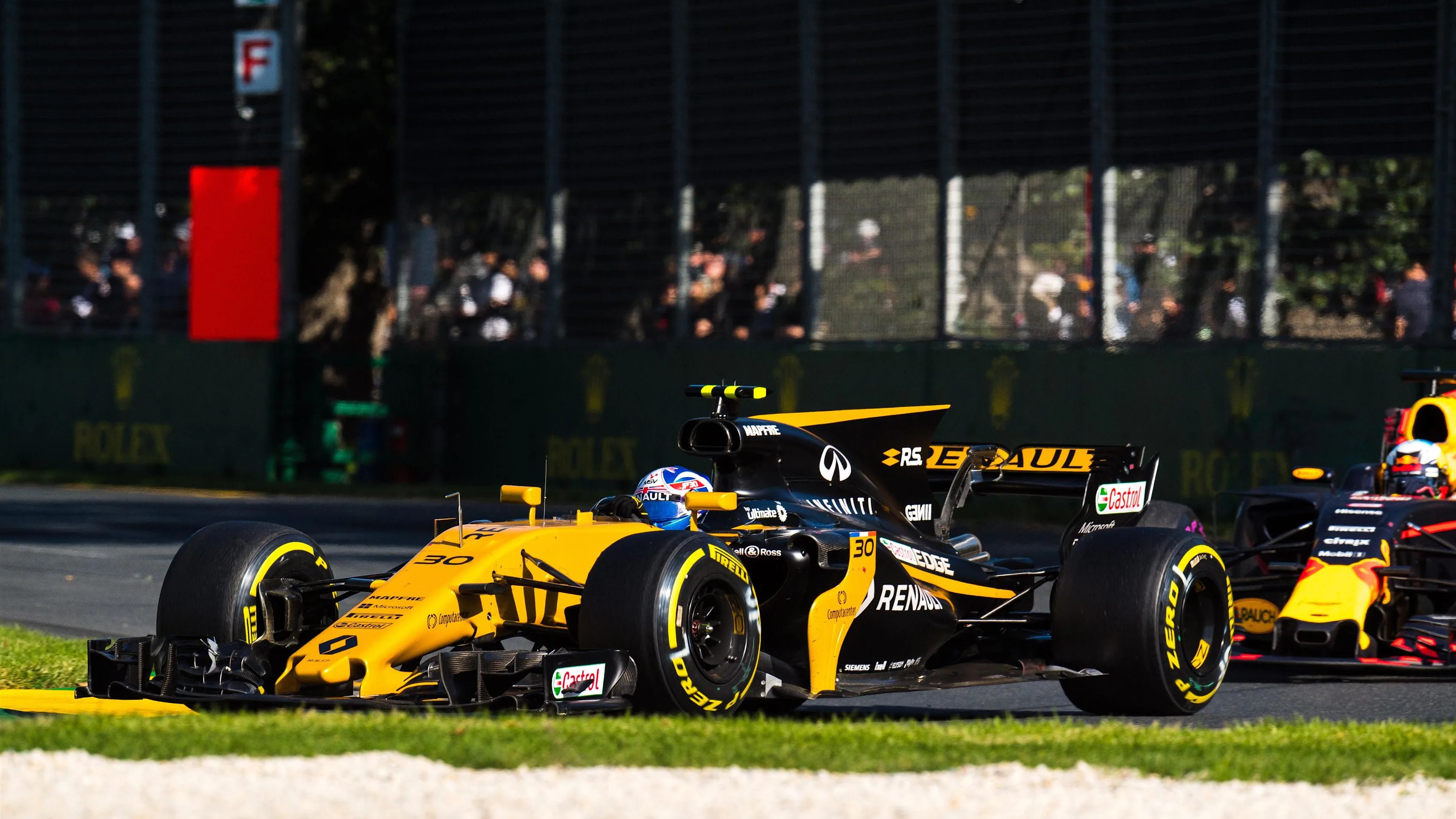 Jolyon Palmer (GBR) Renault Sport F1 Team RS17 at Formula One World Championship, Rd1, Australian Grand Prix, Race, Albert Park, Melbourne, Australia, Sunday 26 March 2017. © Sutton Motorsport Images